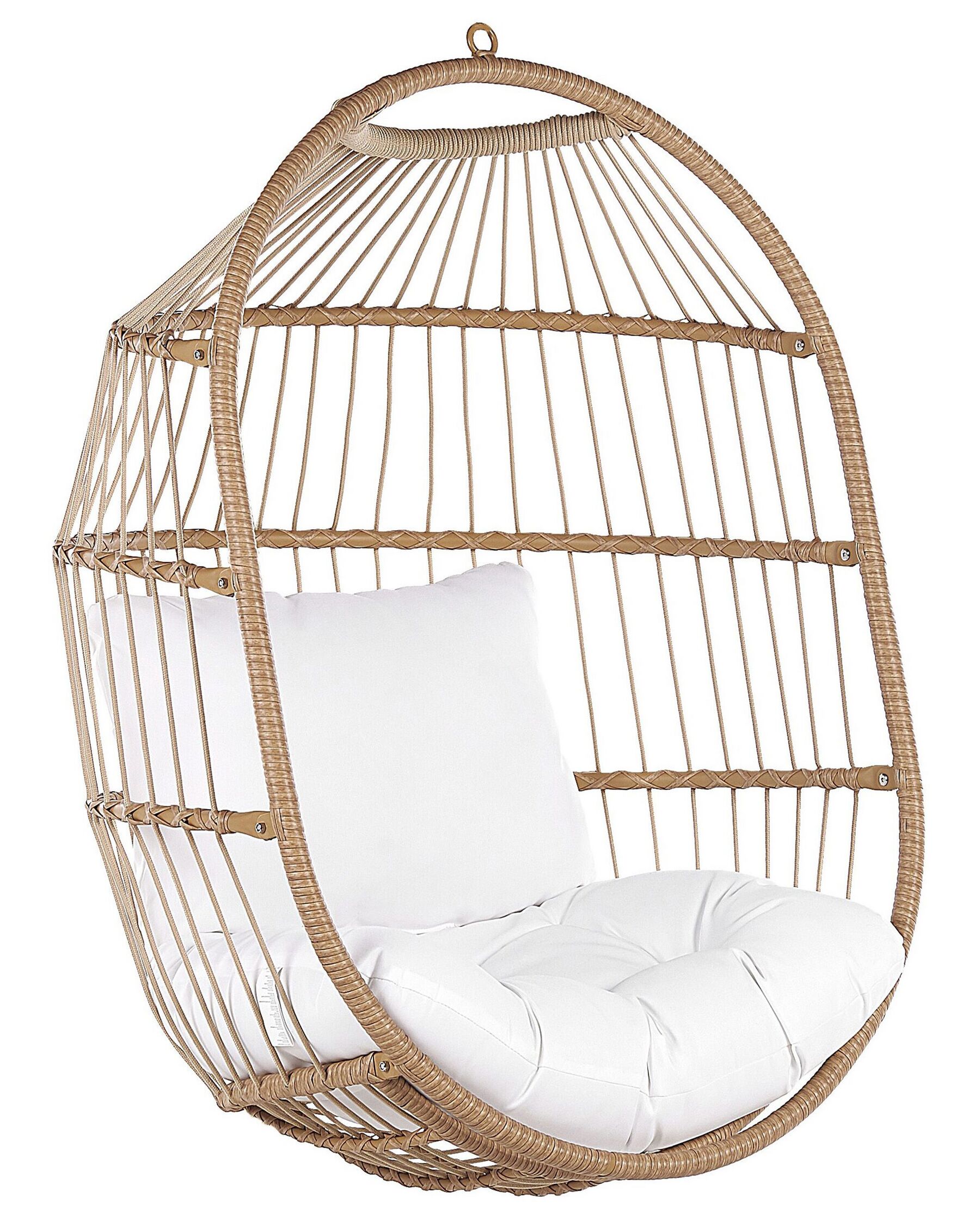 Hanging Chair with Stand ALBA PE Rattan Natural