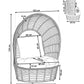 Garden Armchair LIDO Rattan Beige