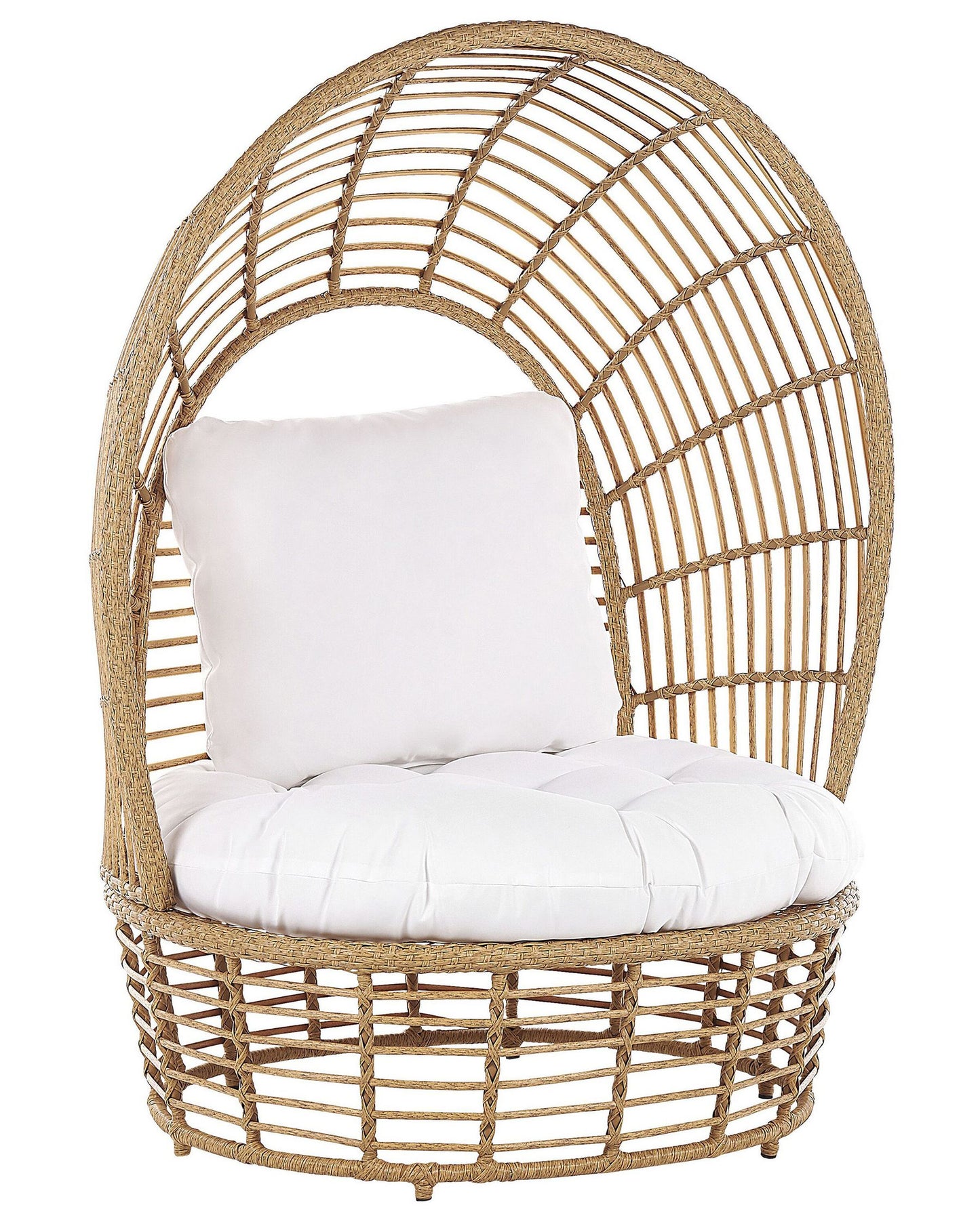 Garden Armchair LIDO Rattan Beige