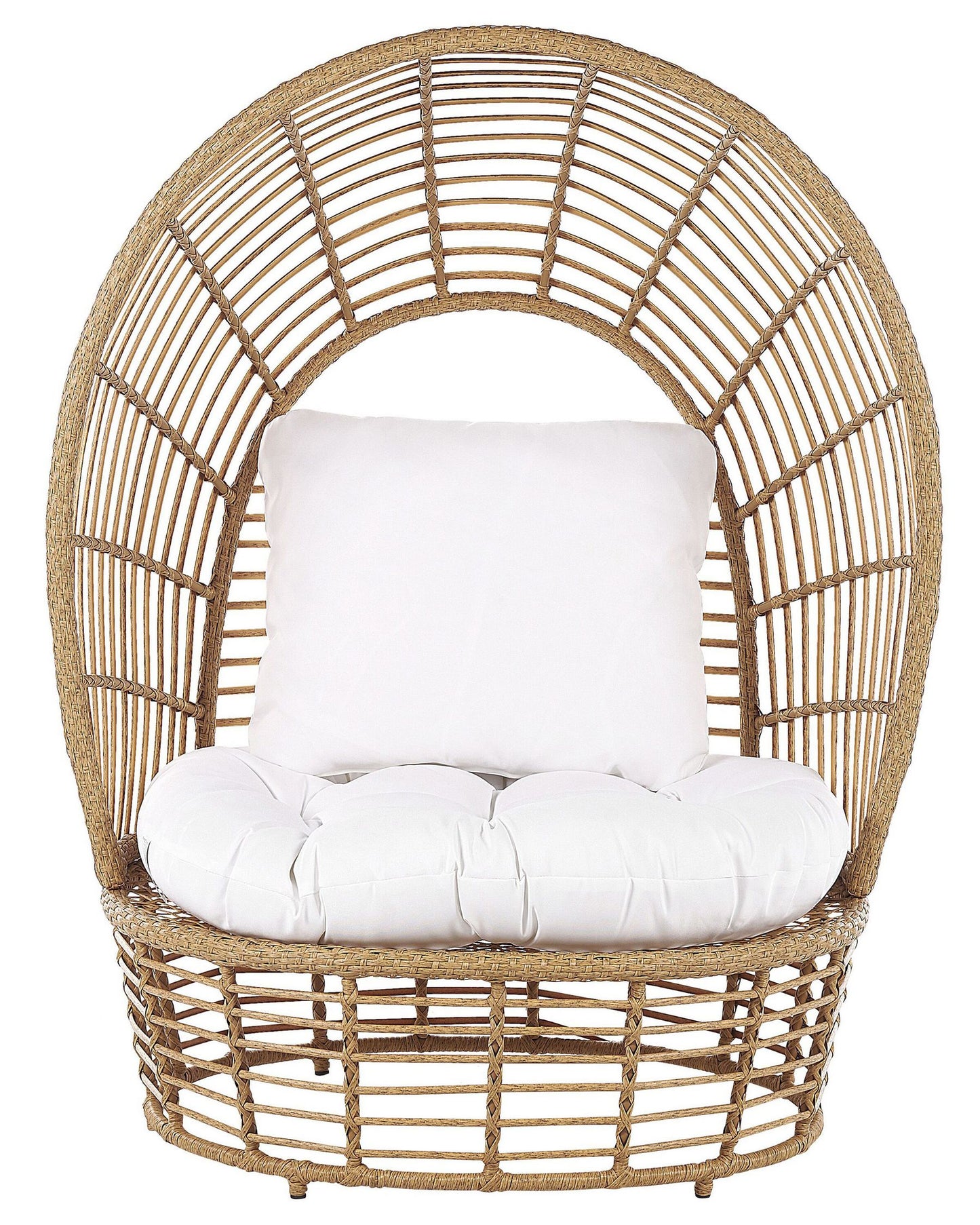 Garden Armchair LIDO Rattan Beige