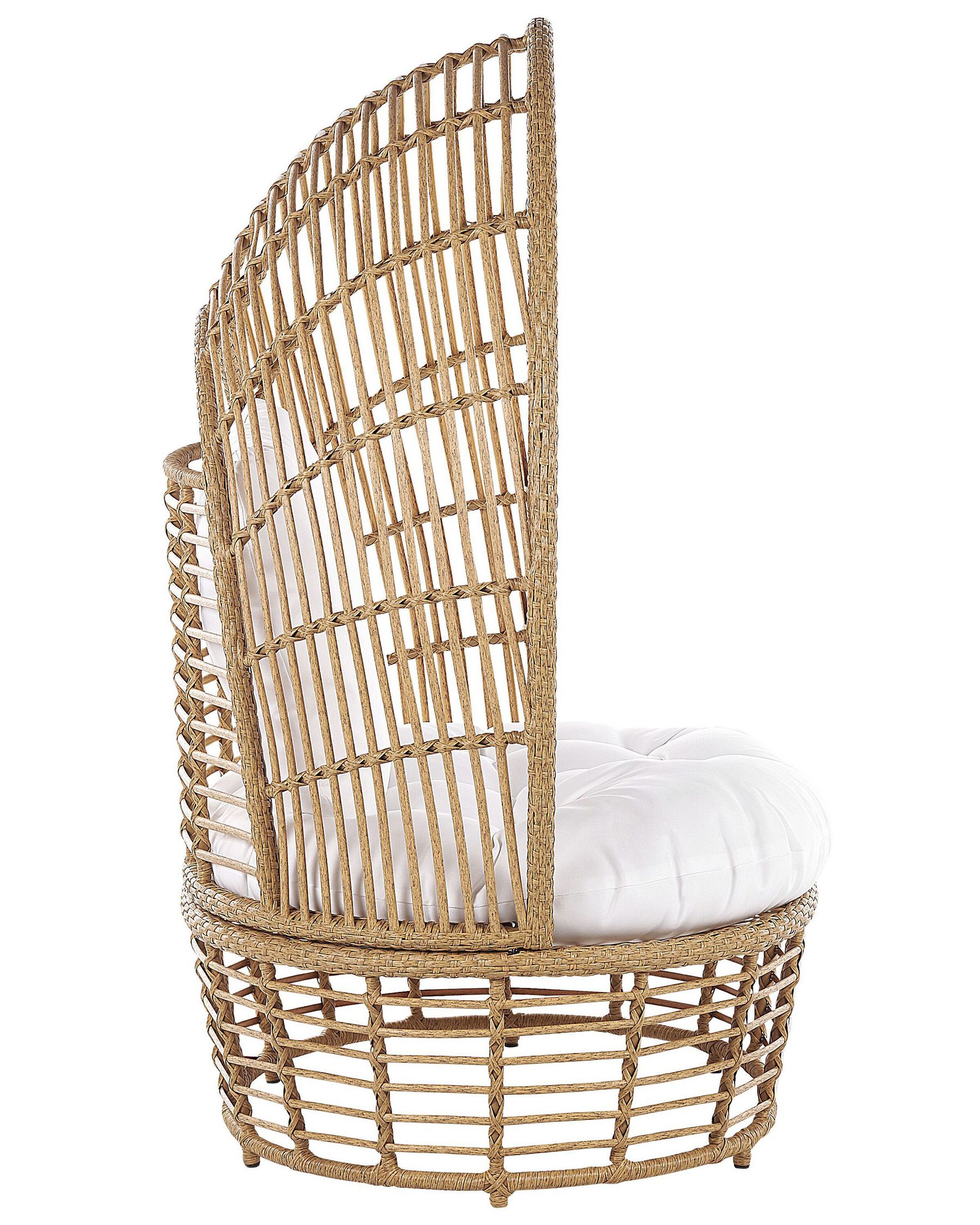 Garden Armchair LIDO Rattan Beige