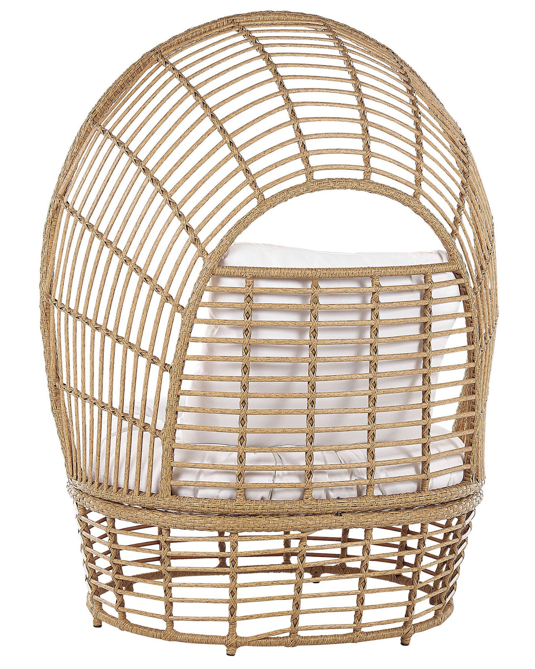 Garden Armchair LIDO Rattan Beige