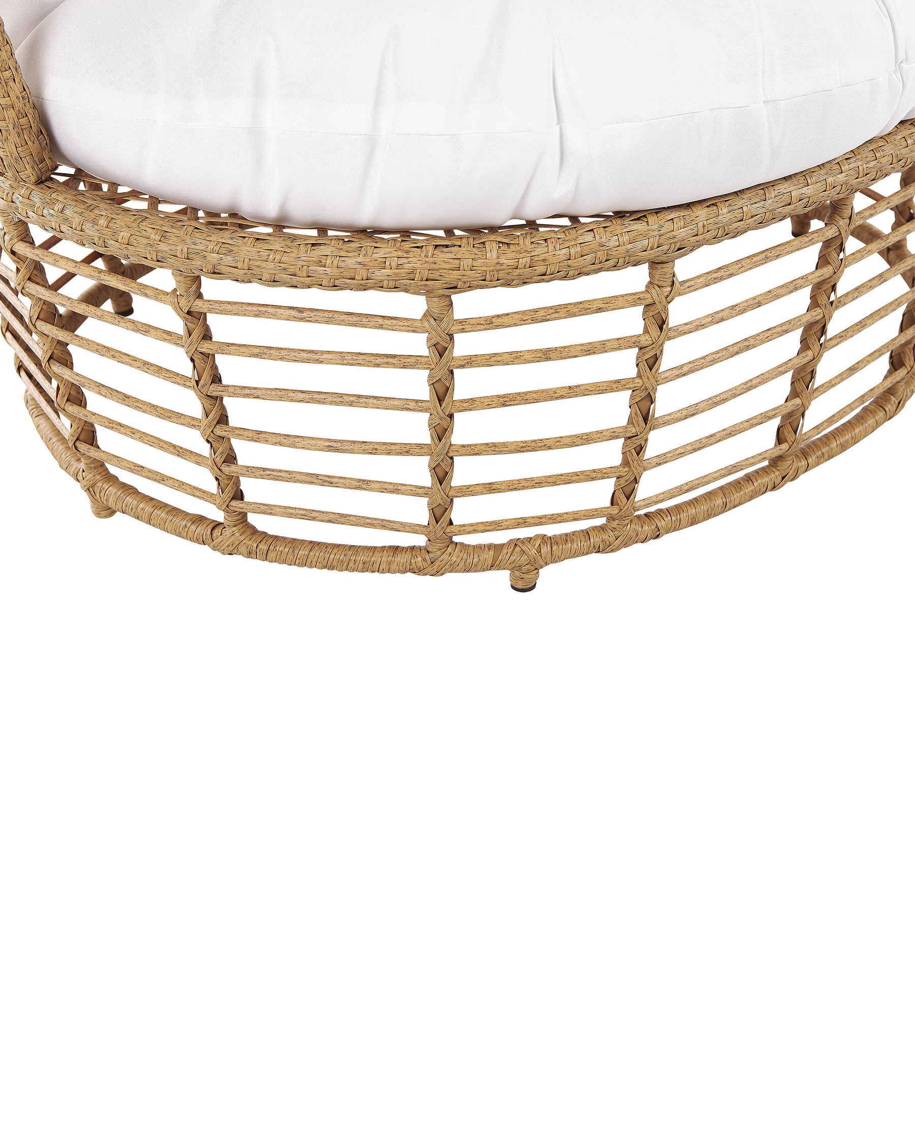 Garden Armchair LIDO Rattan Beige