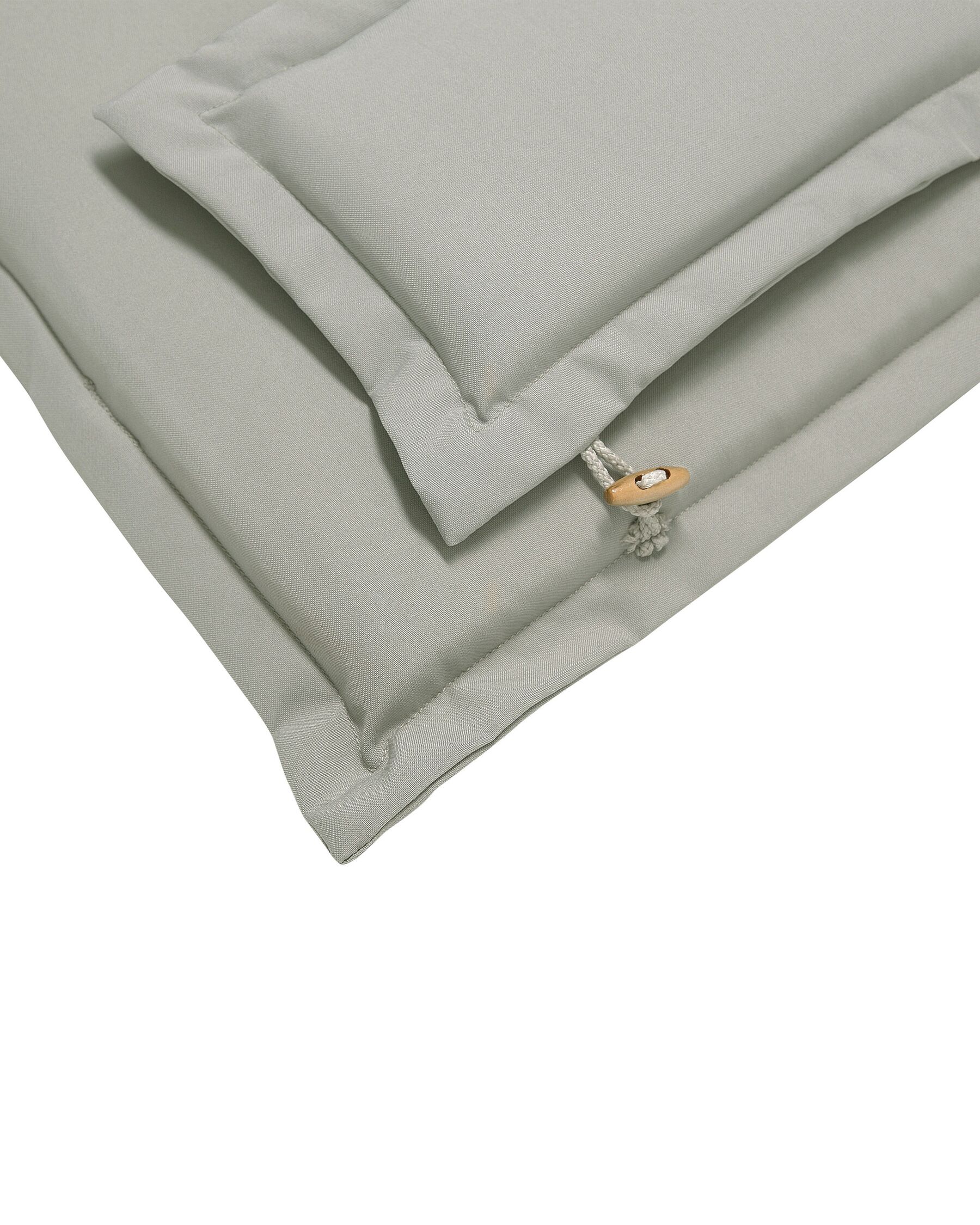 Set of 2 Garden Chairs with Cushions JAVA Acacia Wood Taupe