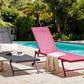 Aluminium Reclining Sun Lounger Black PORTOFINO