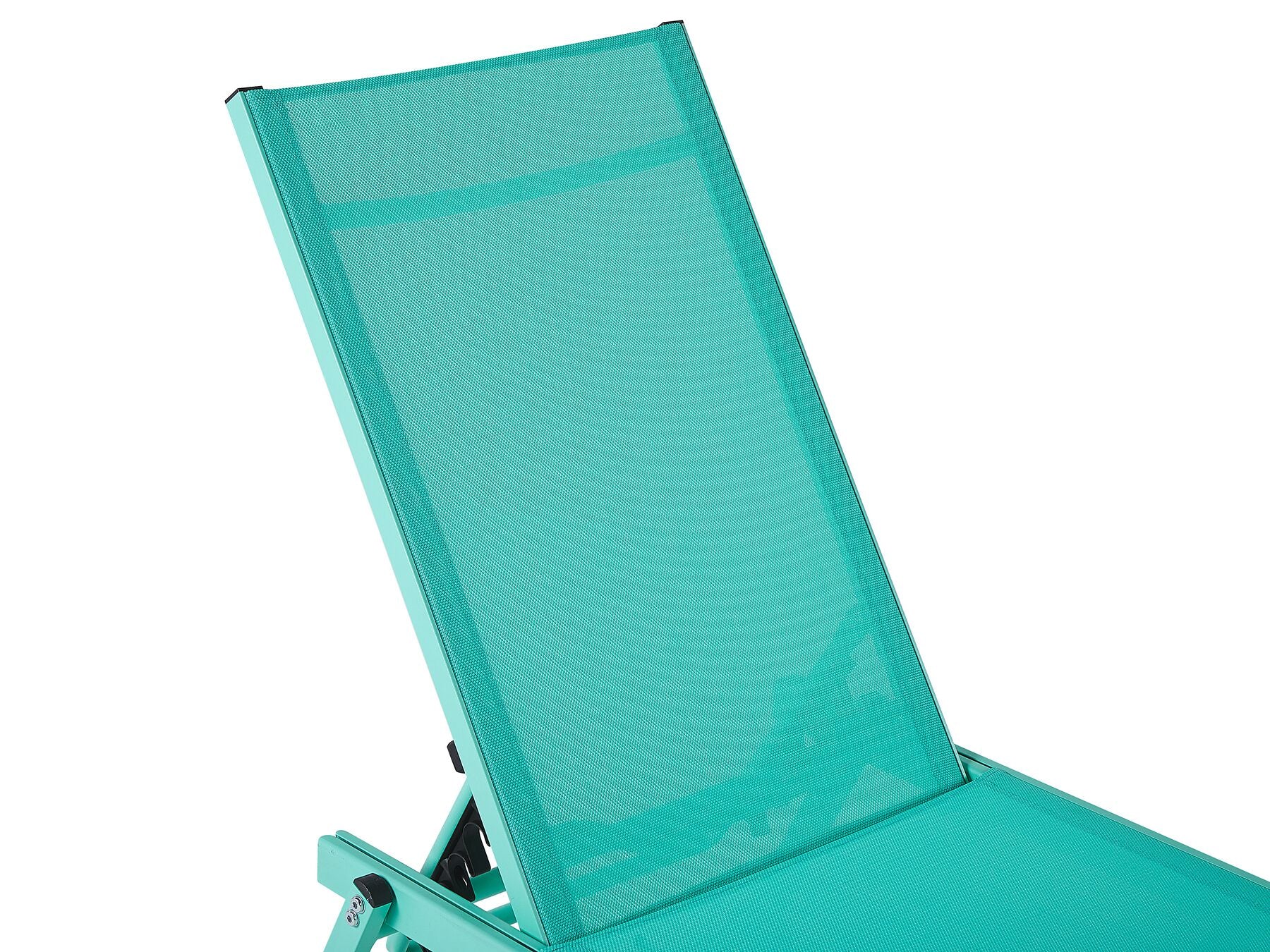 Aluminium Reclining Sun Lounger Turquois PORTOFINO