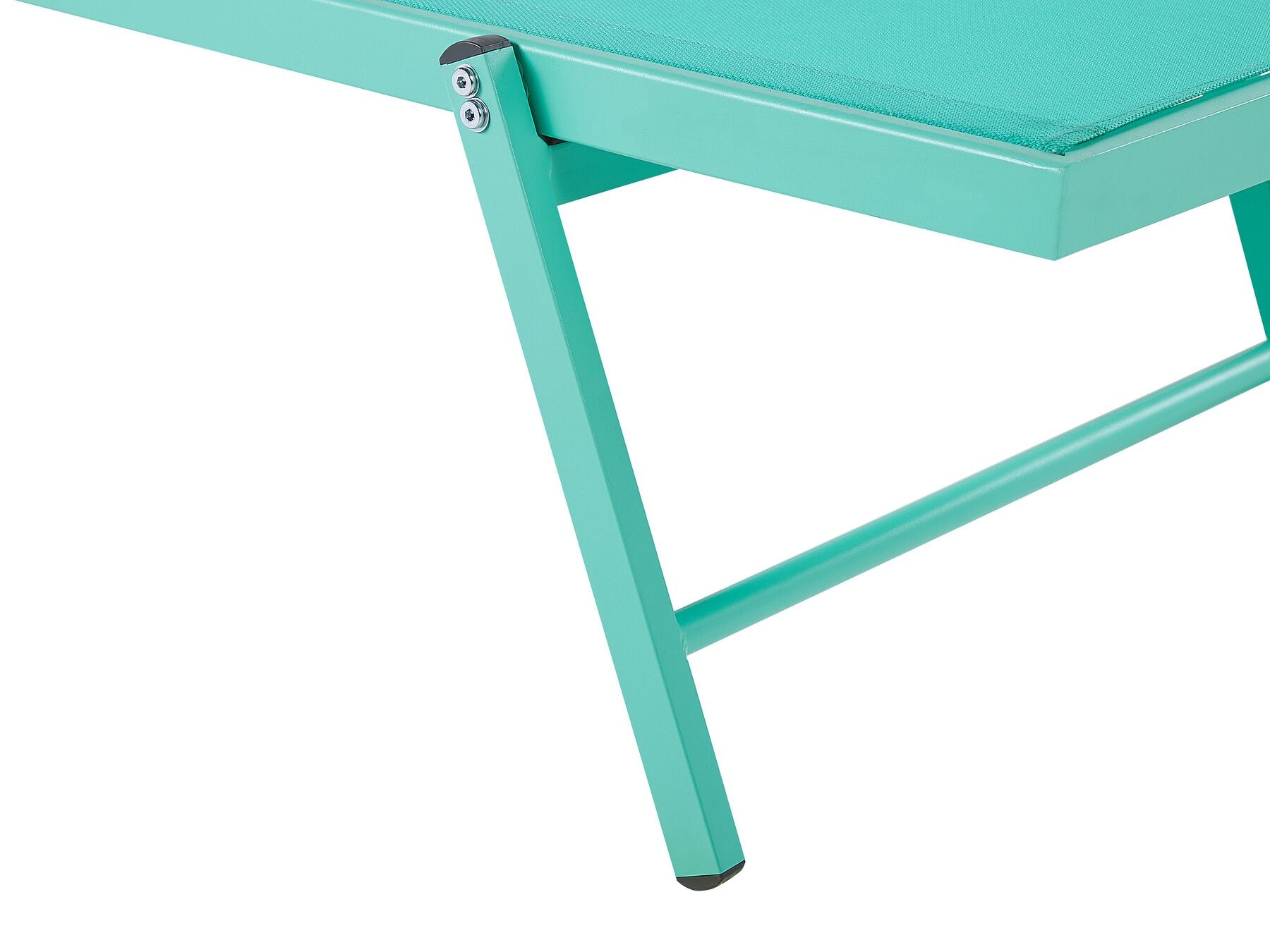 Aluminium Reclining Sun Lounger Turquois PORTOFINO