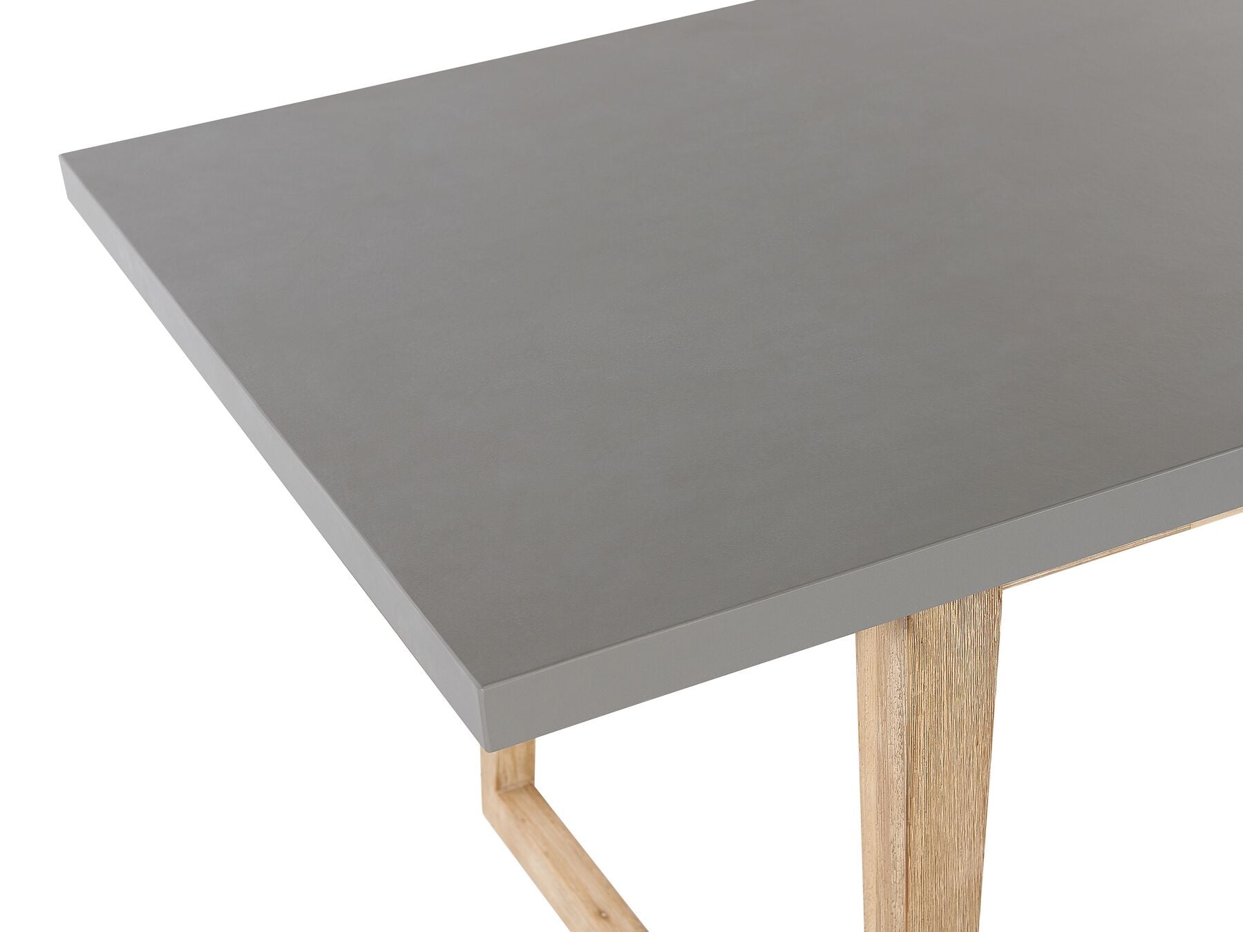 Garden Dining Set with Benches 6 Seater ORIA Concrete Grey
