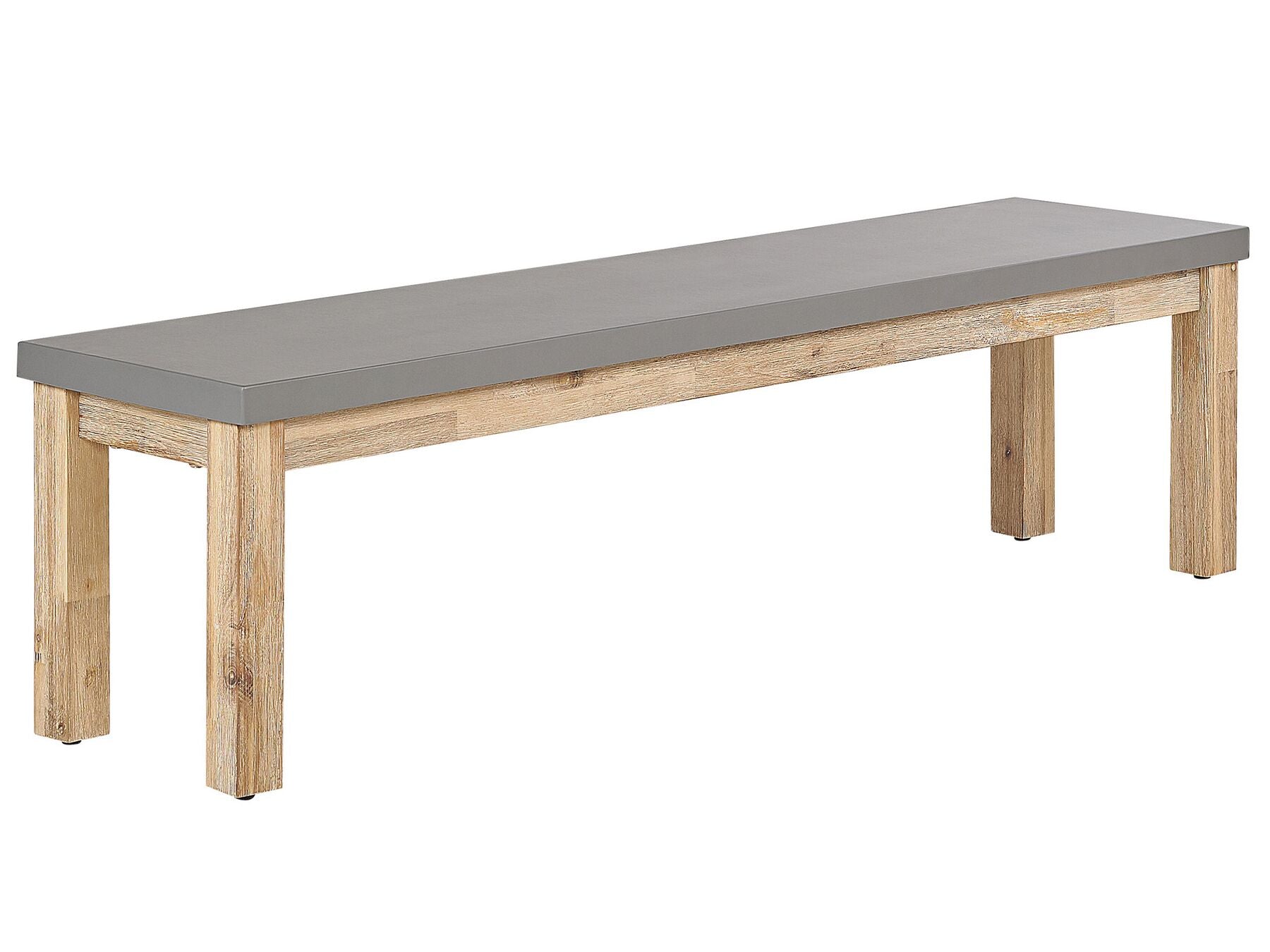 Garden Dining Set with Benches 6 Seater OSTUNI Concrete Grey