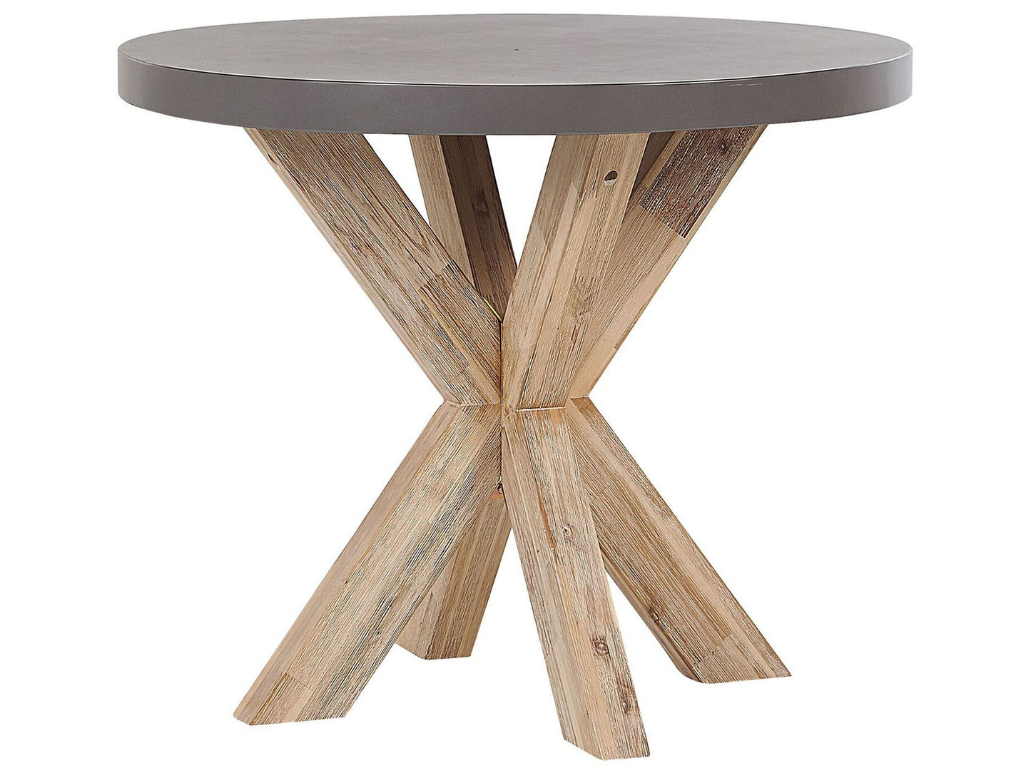 Garden Dining Set with Stools 4 Seater OLBIA Concrete Grey