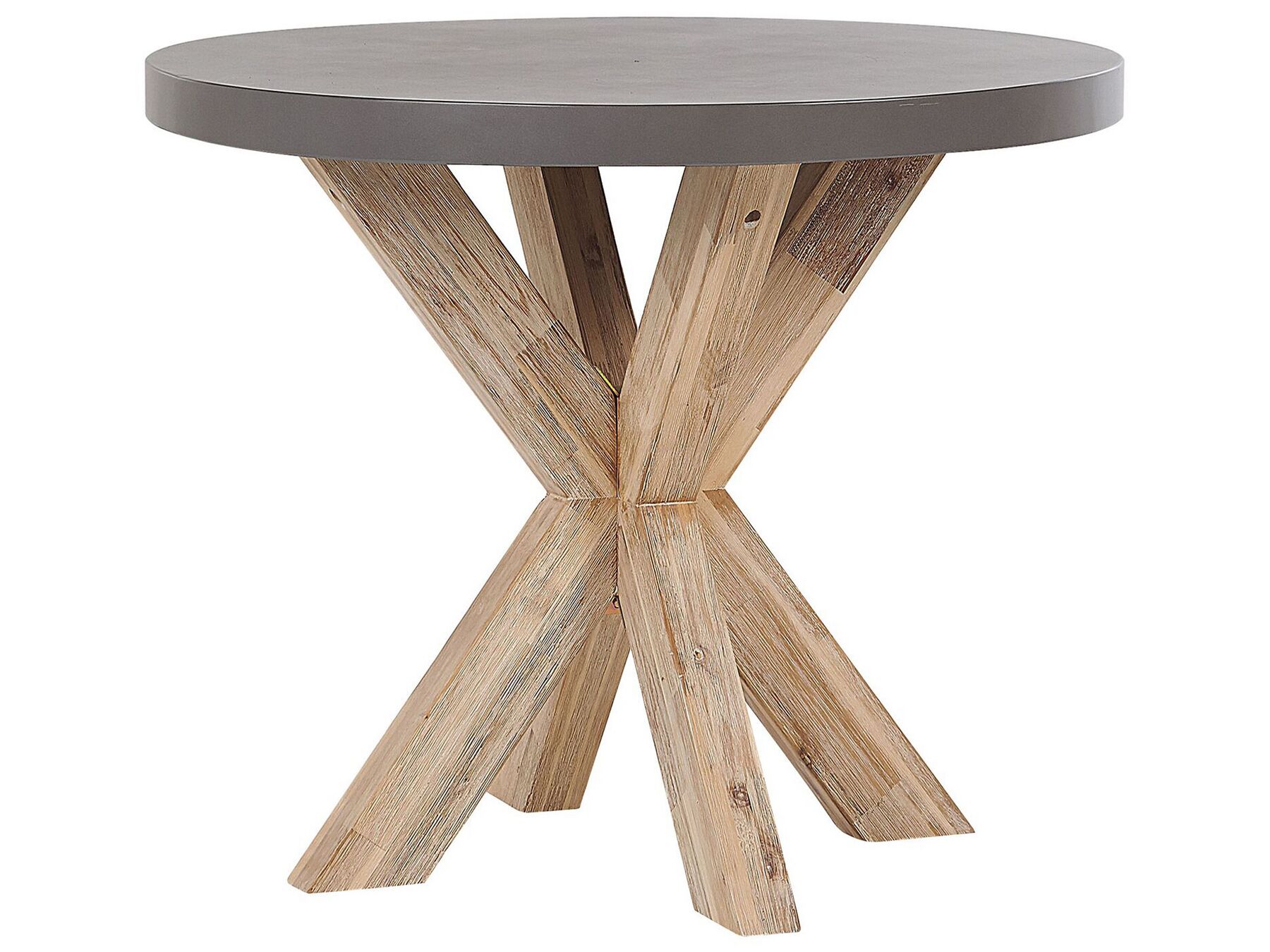 Garden Dining Set with Stools 4 Seater OLBIA Concrete Grey