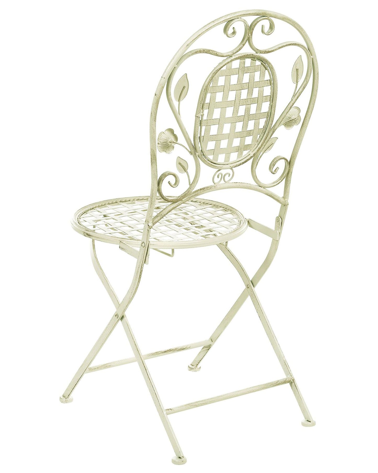Set of 2 Garden Chairs BIVIO Folding Metal Light Green