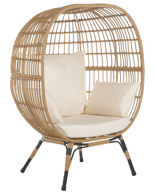 Garden Chair VEROLI PE Rattan Beige