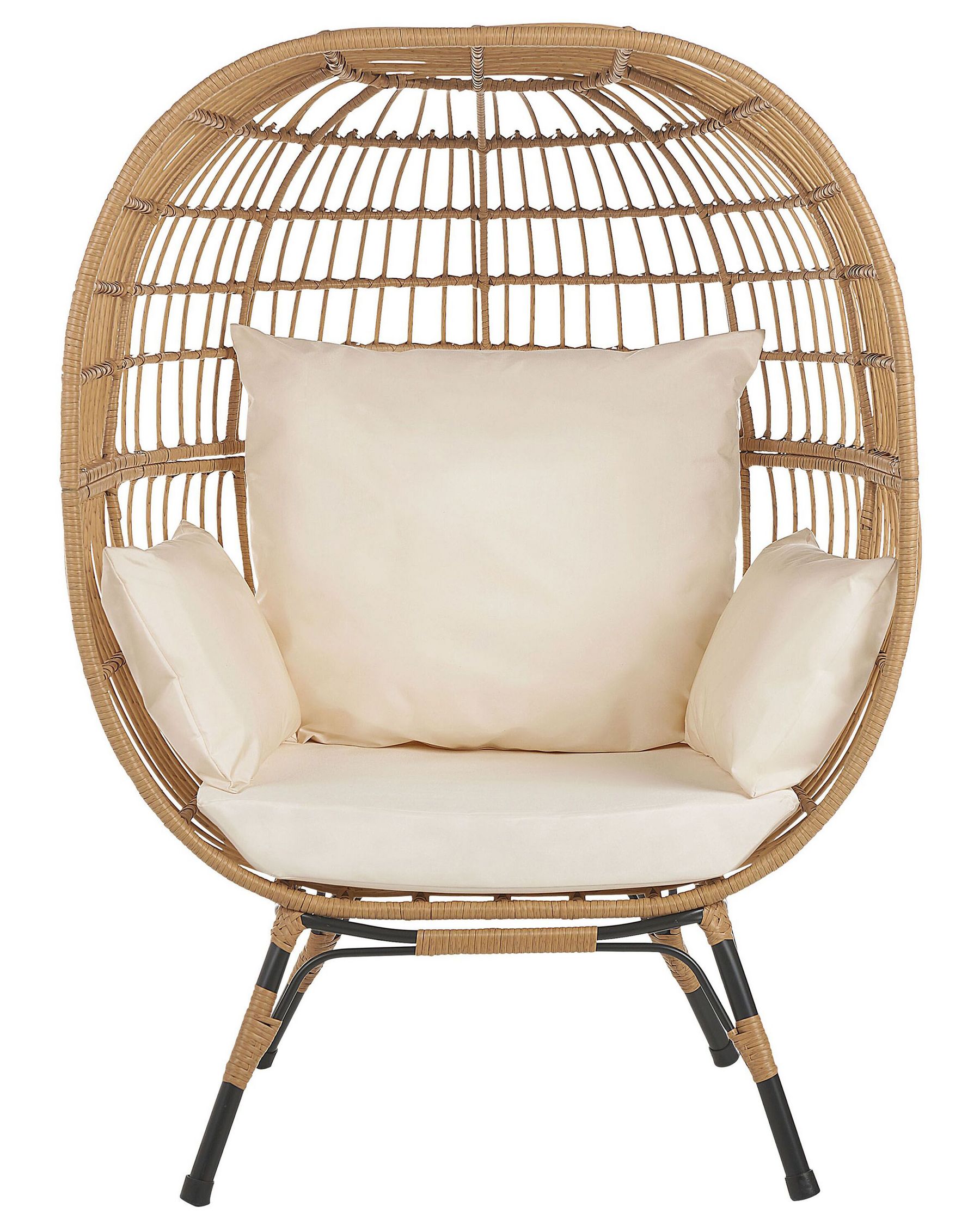 Garden Chair VEROLI PE Rattan Beige
