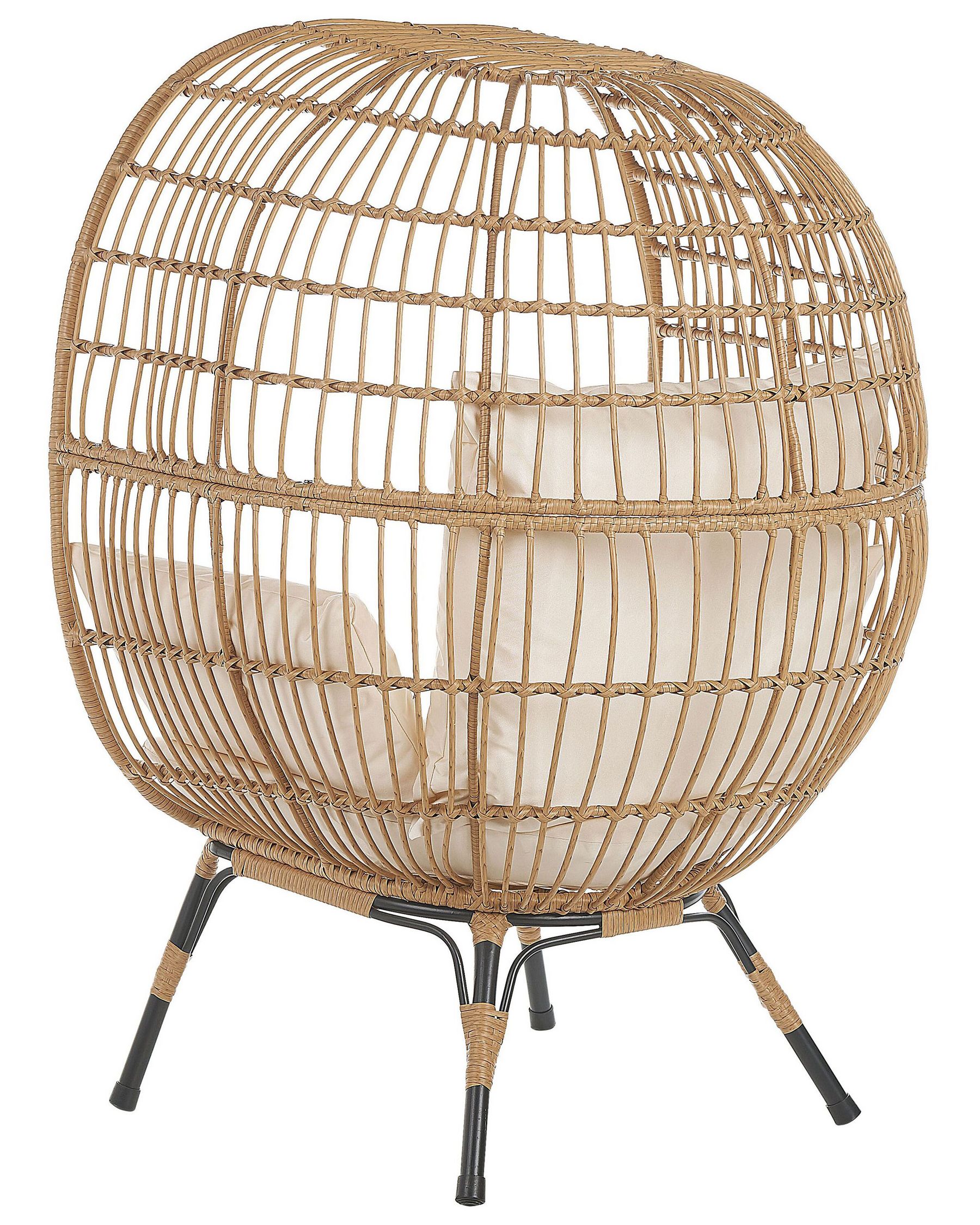Garden Chair VEROLI PE Rattan Beige