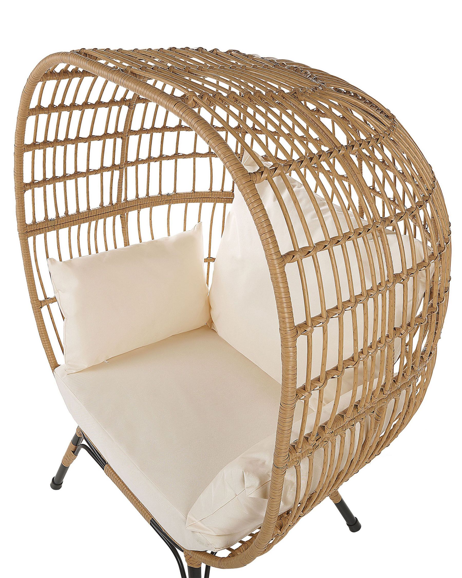 Garden Chair VEROLI PE Rattan Beige