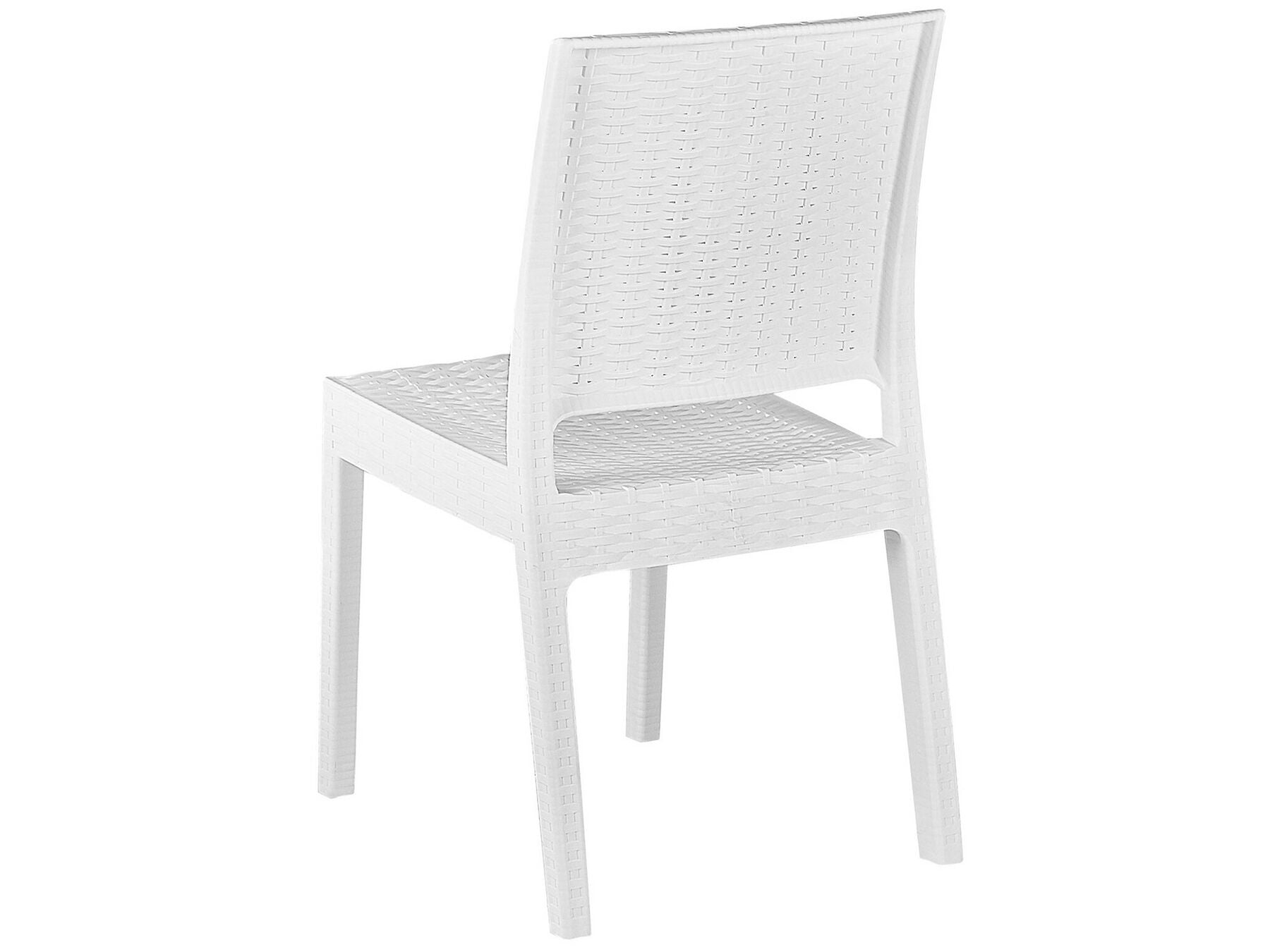 Garden Dining Set 6 Seater FOSSANO White