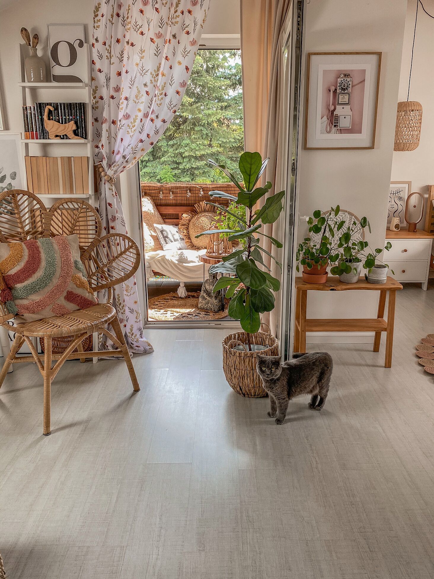 Peacock Chair FLORENTINE Rattan Natural