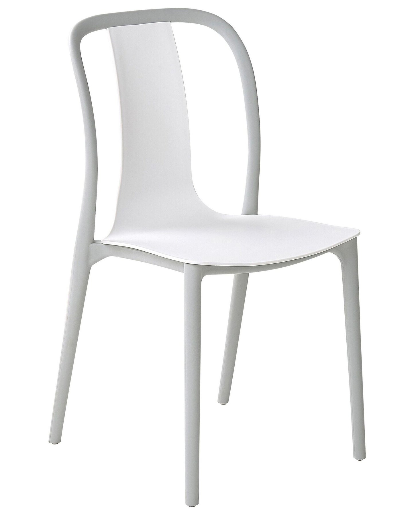 Set of 4 Garden Chairs SPEZIA White