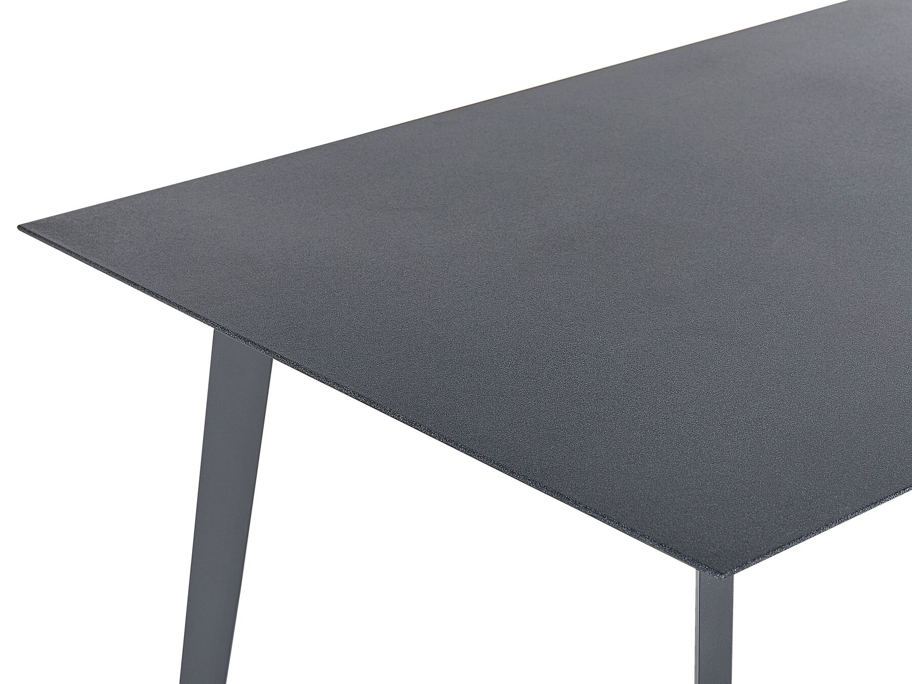 Garden Dining Set 4 Seater MILETO with Cushions Metal Grey