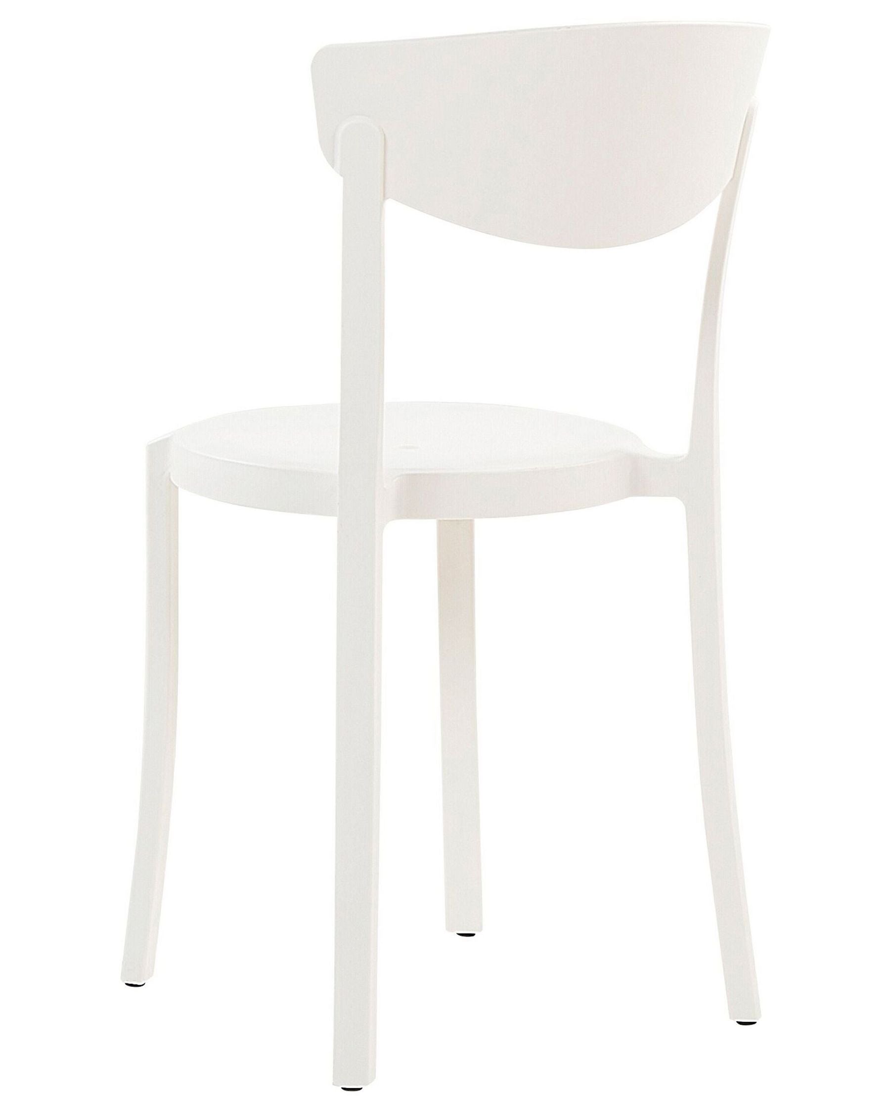 Set of 4 Garden Chairs VIESTE White