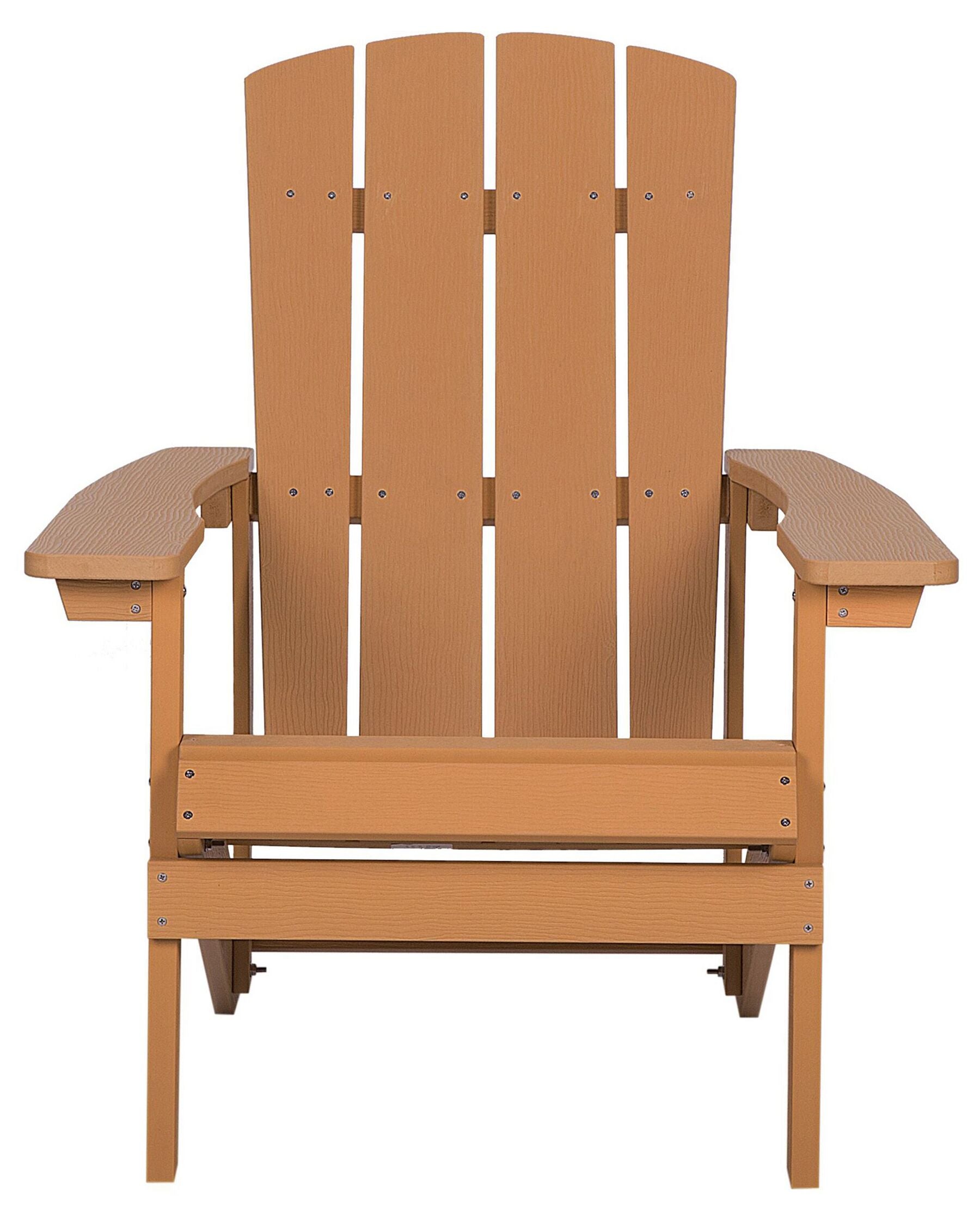 Garden Chair ADIRONDACK with Footstool Brown