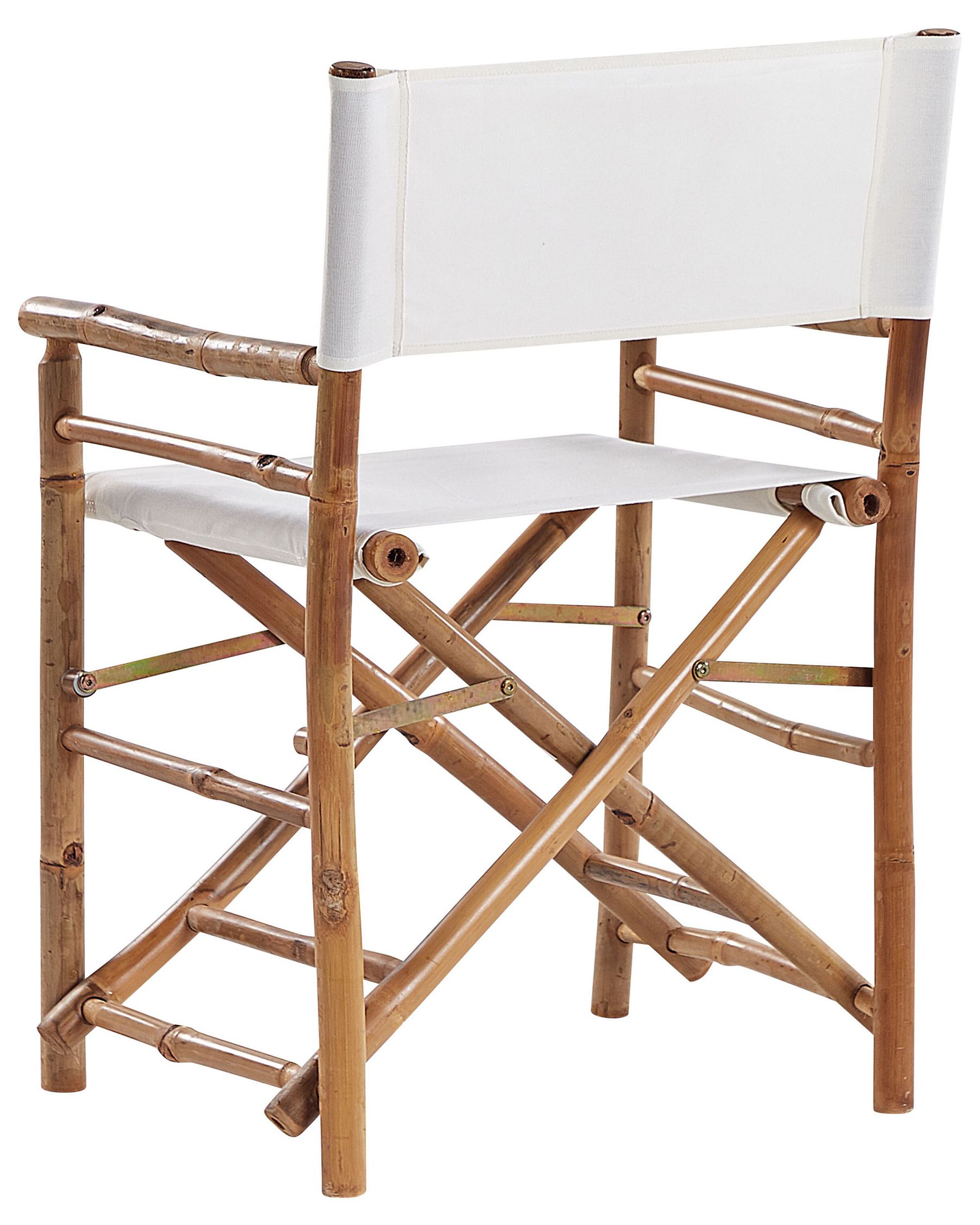 Set of 2 Garden Chairs MOLISE Bamboo Wood Brown