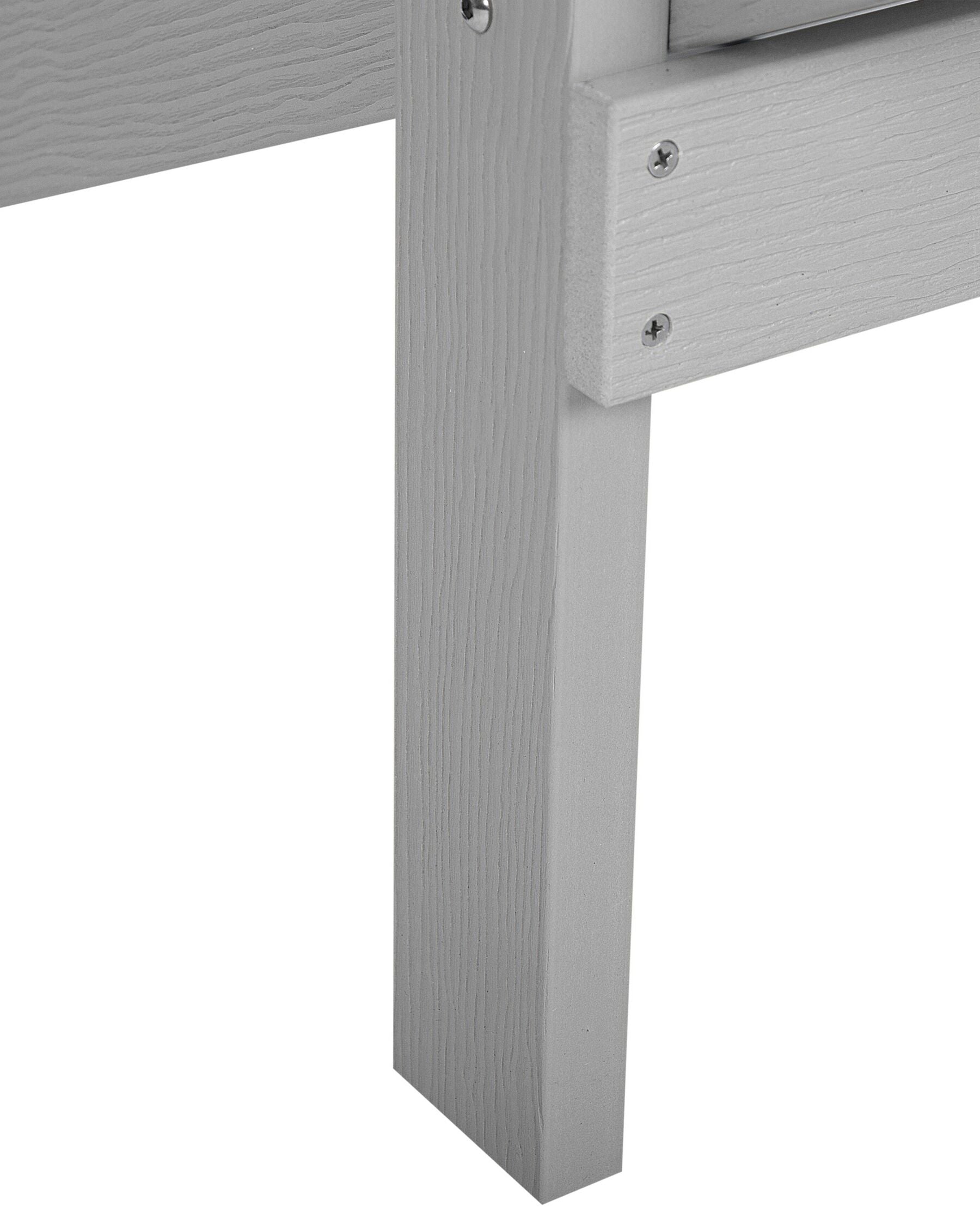 Garden Chair ADIRONDACK with Footstool Light Grey