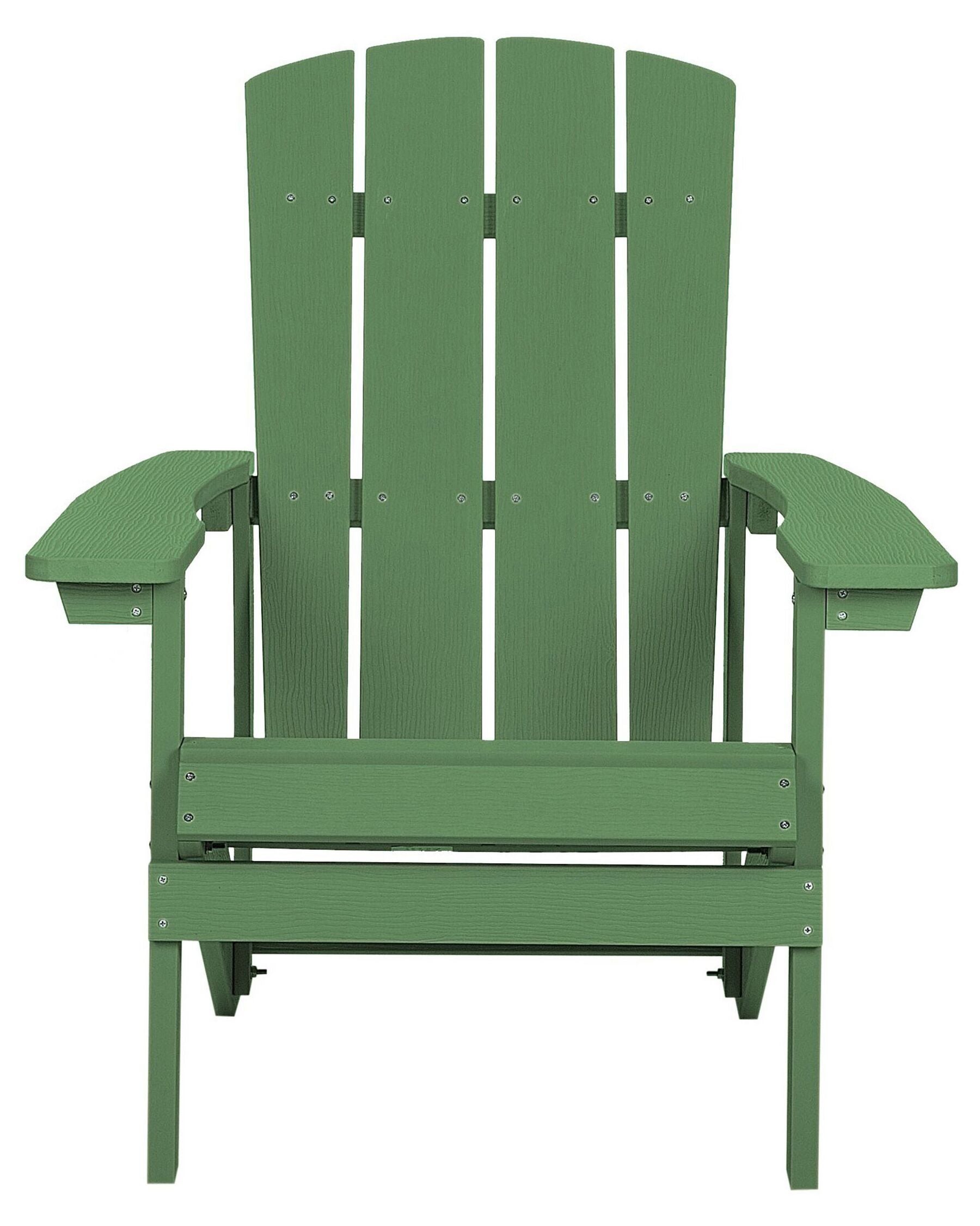 Garden Chair ADIRONDACK with Footstool Green