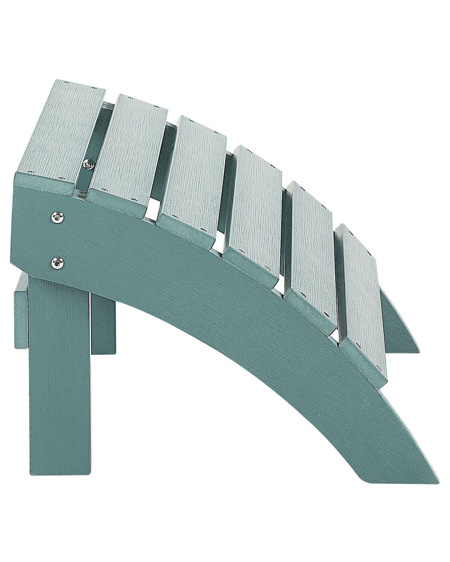Garden Chair ADIRONDACK with Footstool Turquoise