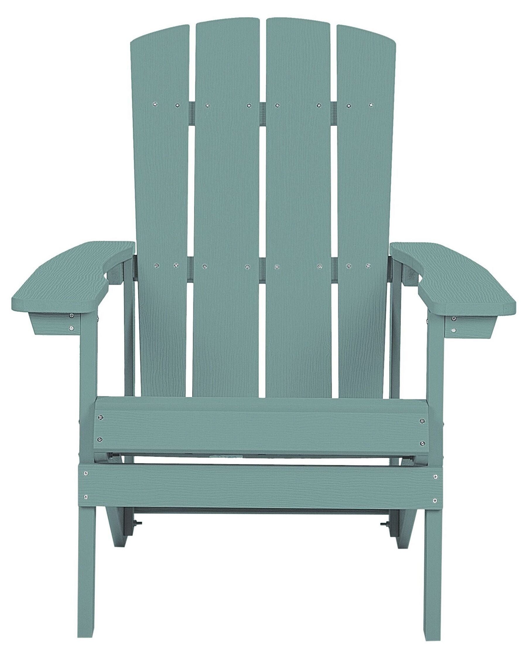 Garden Chair ADIRONDACK with Footstool Turquoise