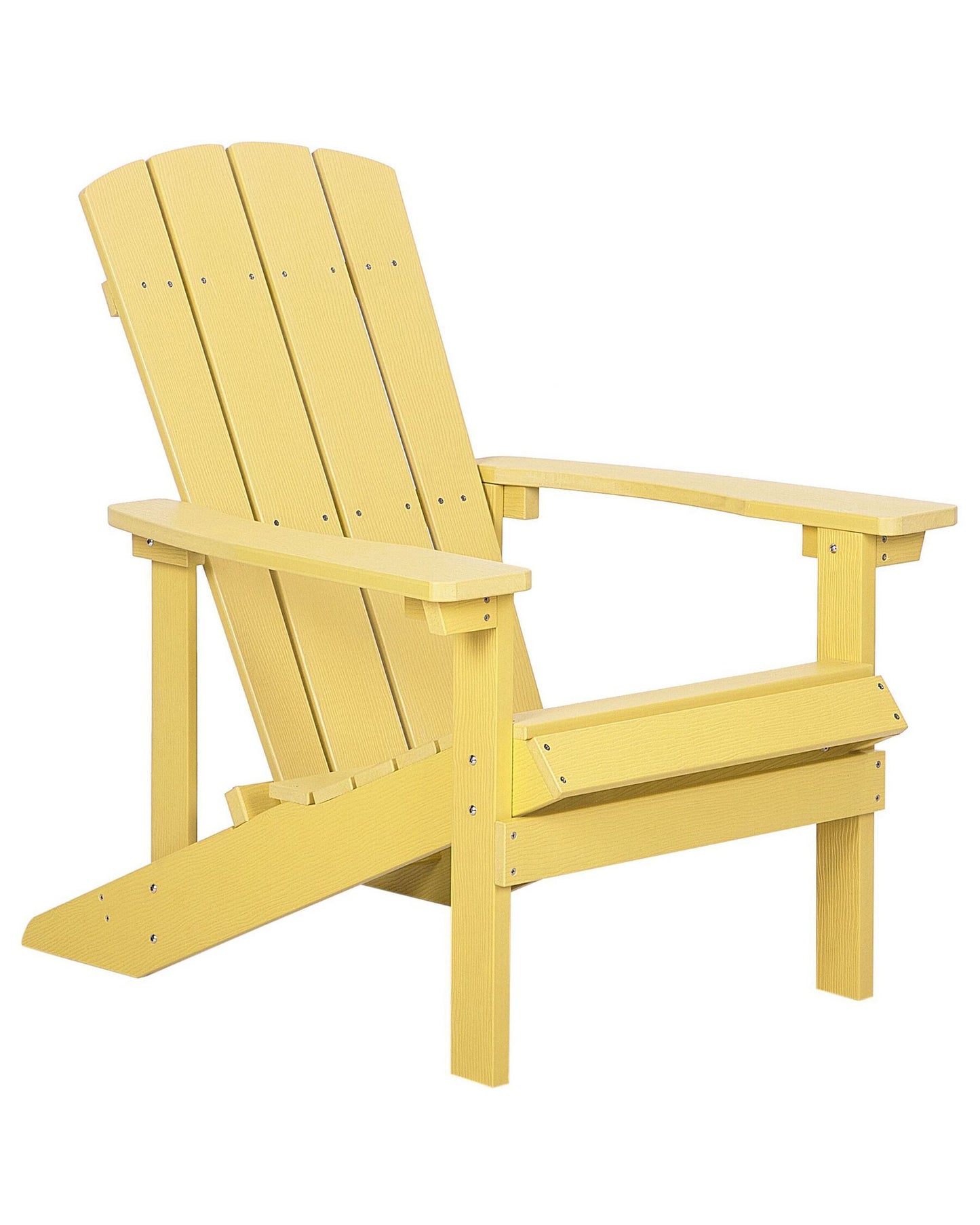 Garden Chair ADIRONDACK with Footstool Yellow