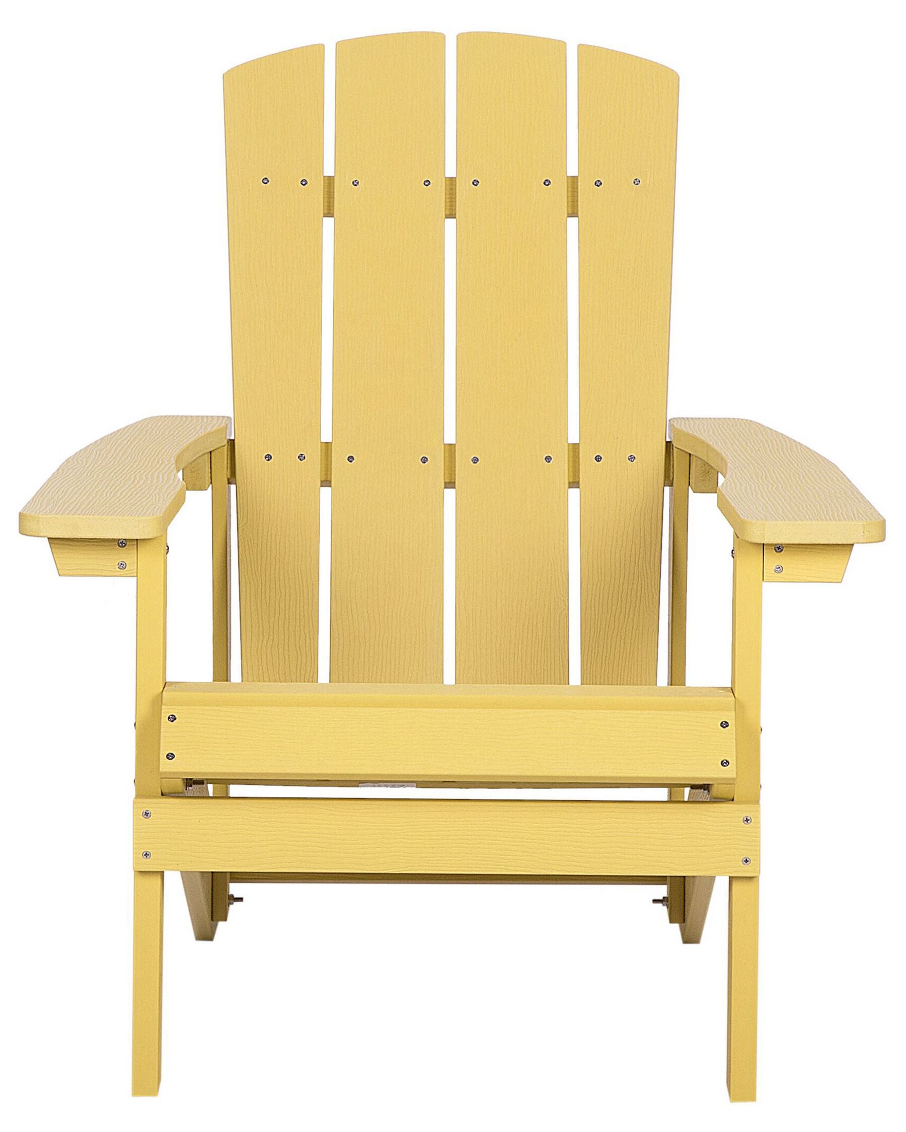 Garden Chair ADIRONDACK with Footstool Yellow