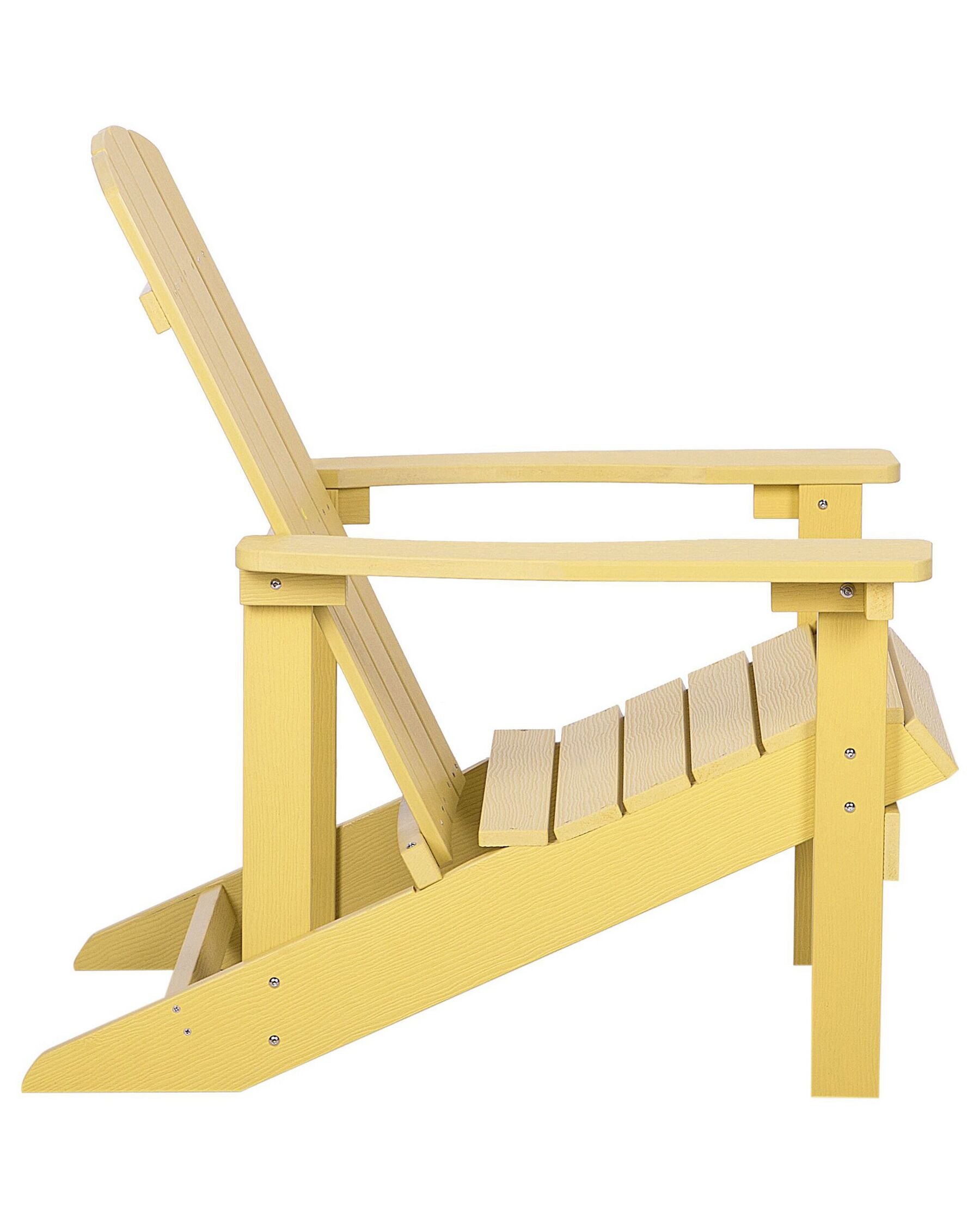 Garden Chair ADIRONDACK with Footstool Yellow