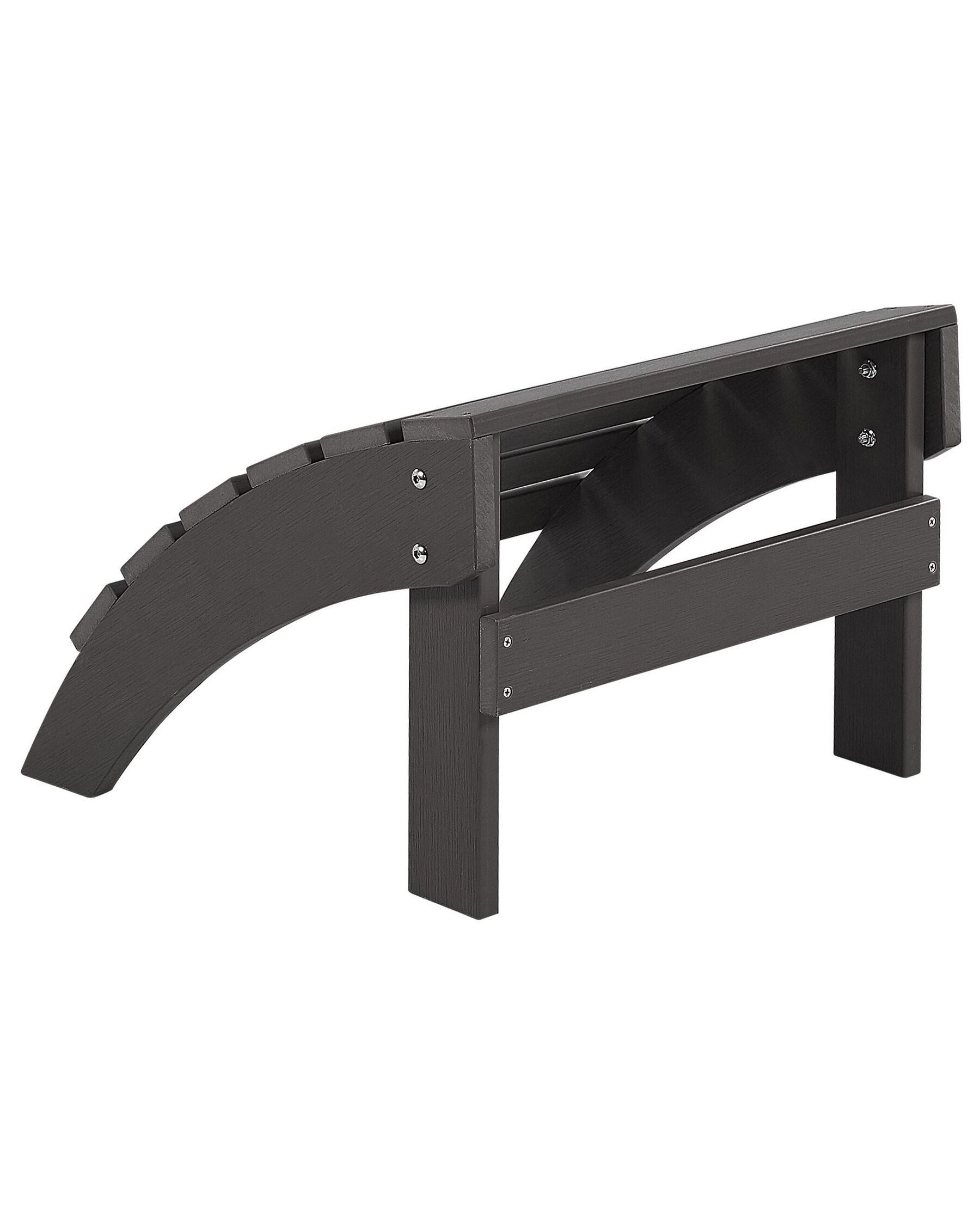 Garden Footstool ADIRONDACK Dark Grey