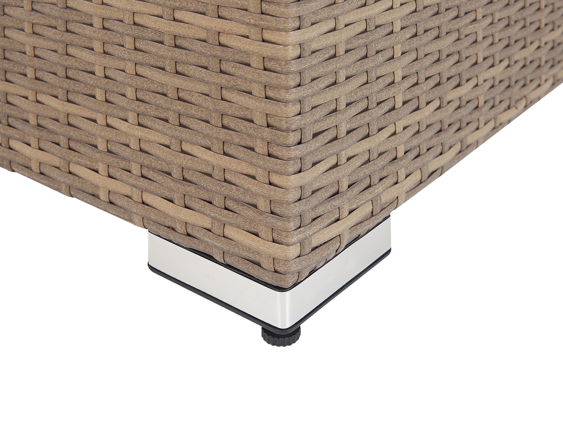 Garden Lounge Set with Table 5 Seater COCCOLIA Modular PE Rattan Beige