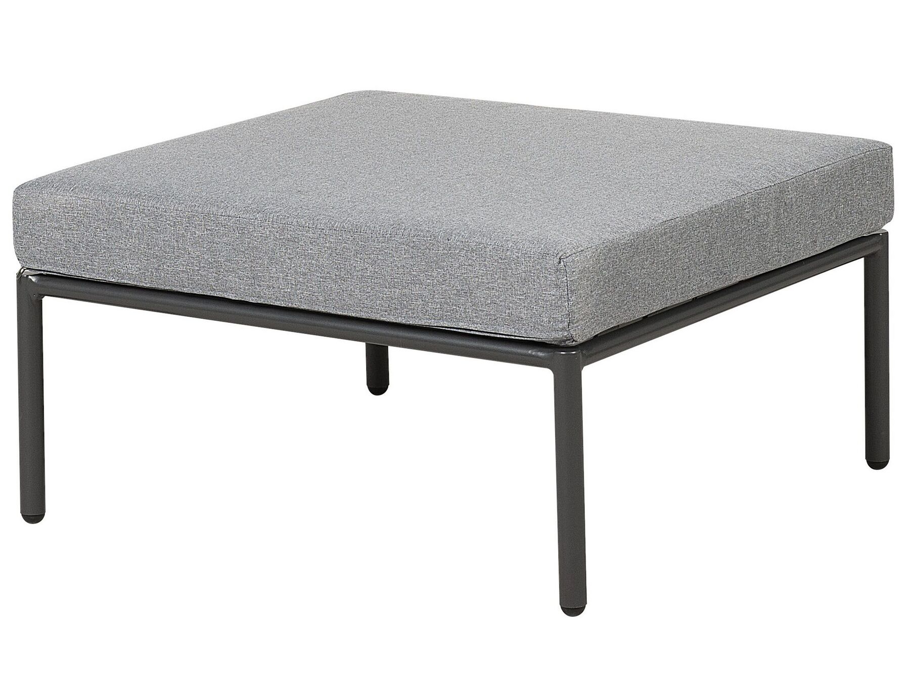 Garden Corner Sofa with Table 6 Seater FORANO Metal Grey
