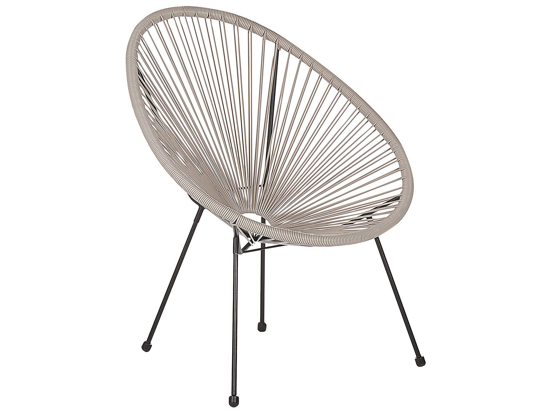 Bistro Set ACAPULCO II PE Rattan Light Grey