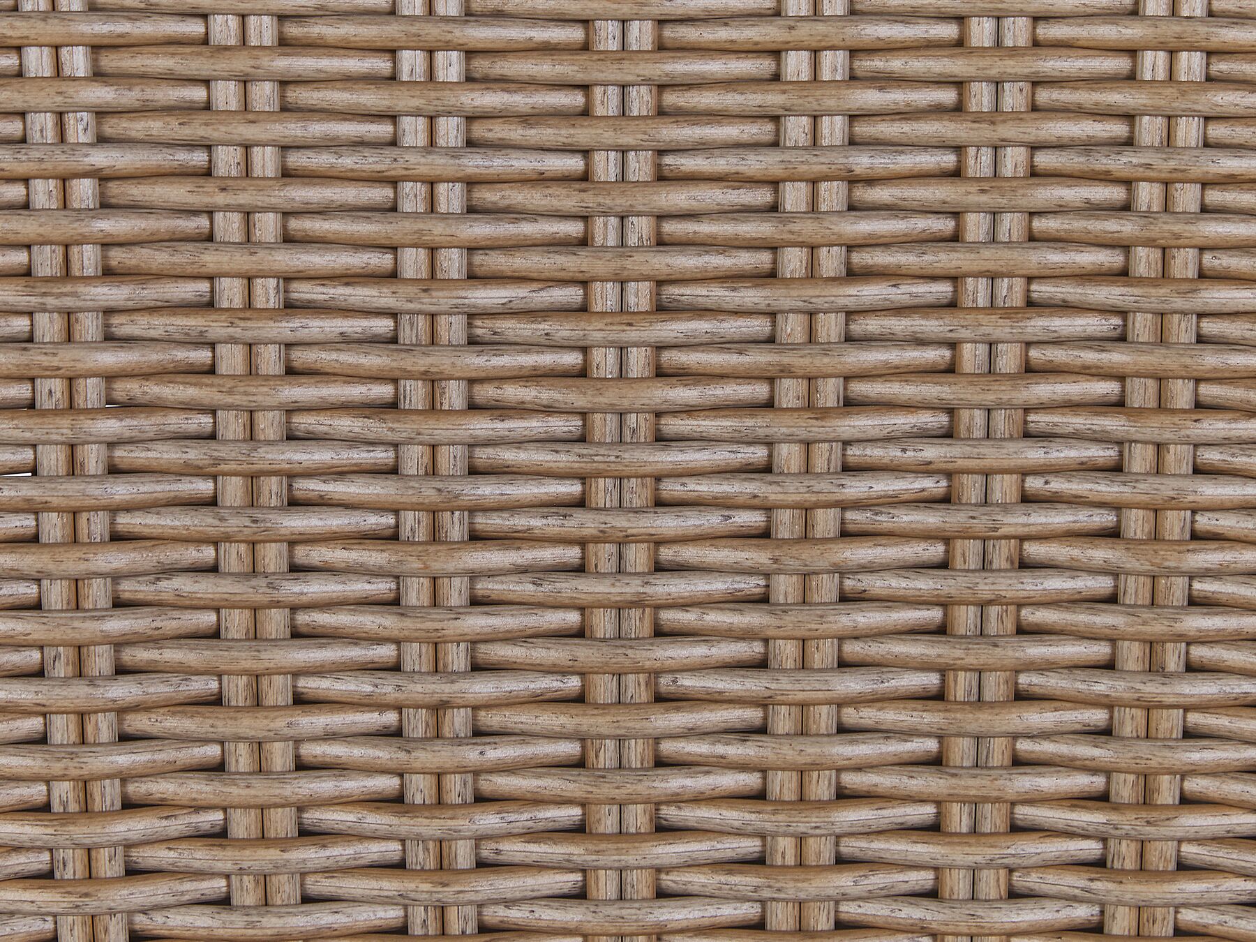 Bistro Set with Cushions ORTIGIA PE Rattan Light Beige Beige