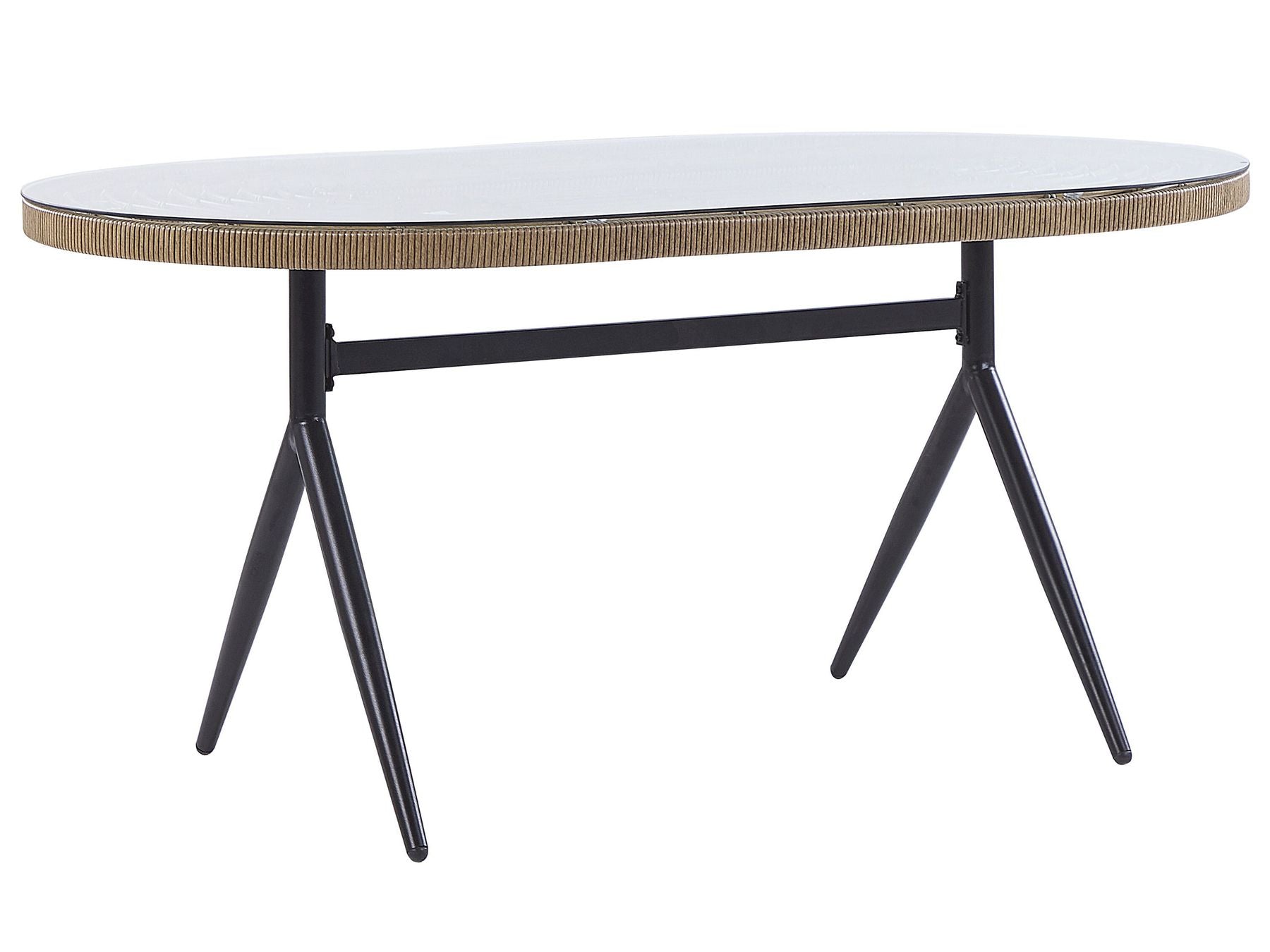 Garden Dining Set 6 Seater ALIANO II with Cushions PE Rattan Beige