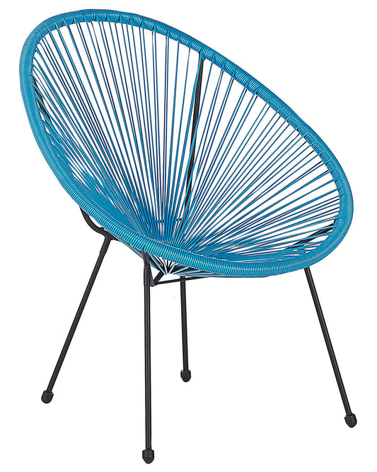 Garden Chair ACAPULCO II PE Rattan Blue