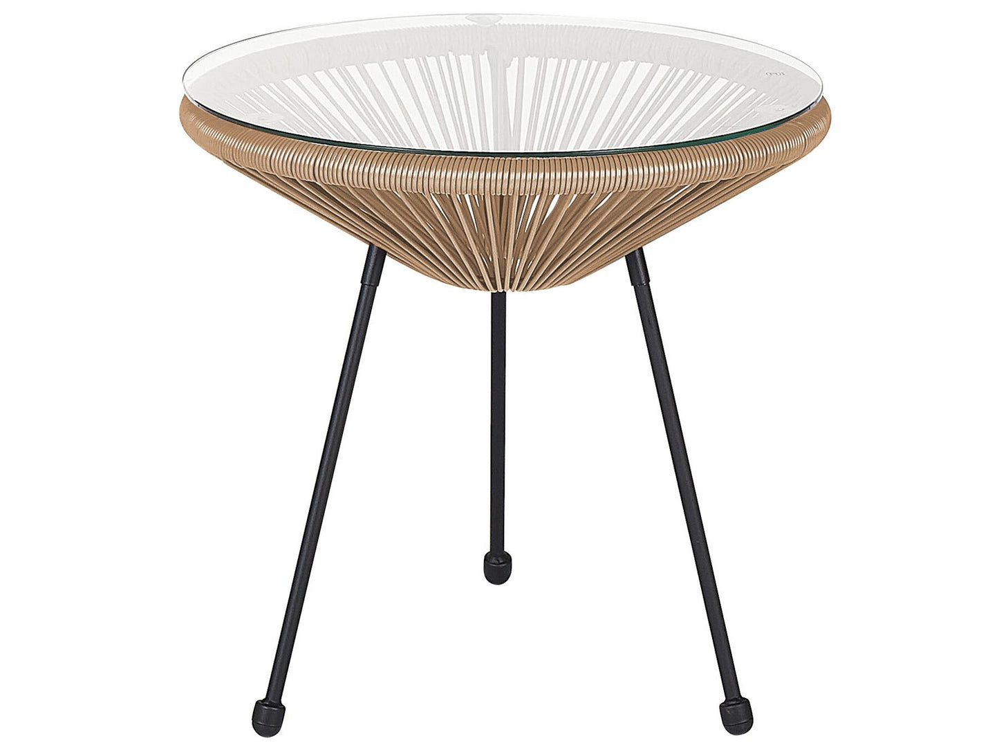 Bistro Set ACAPULCO II PE Rattan Natural