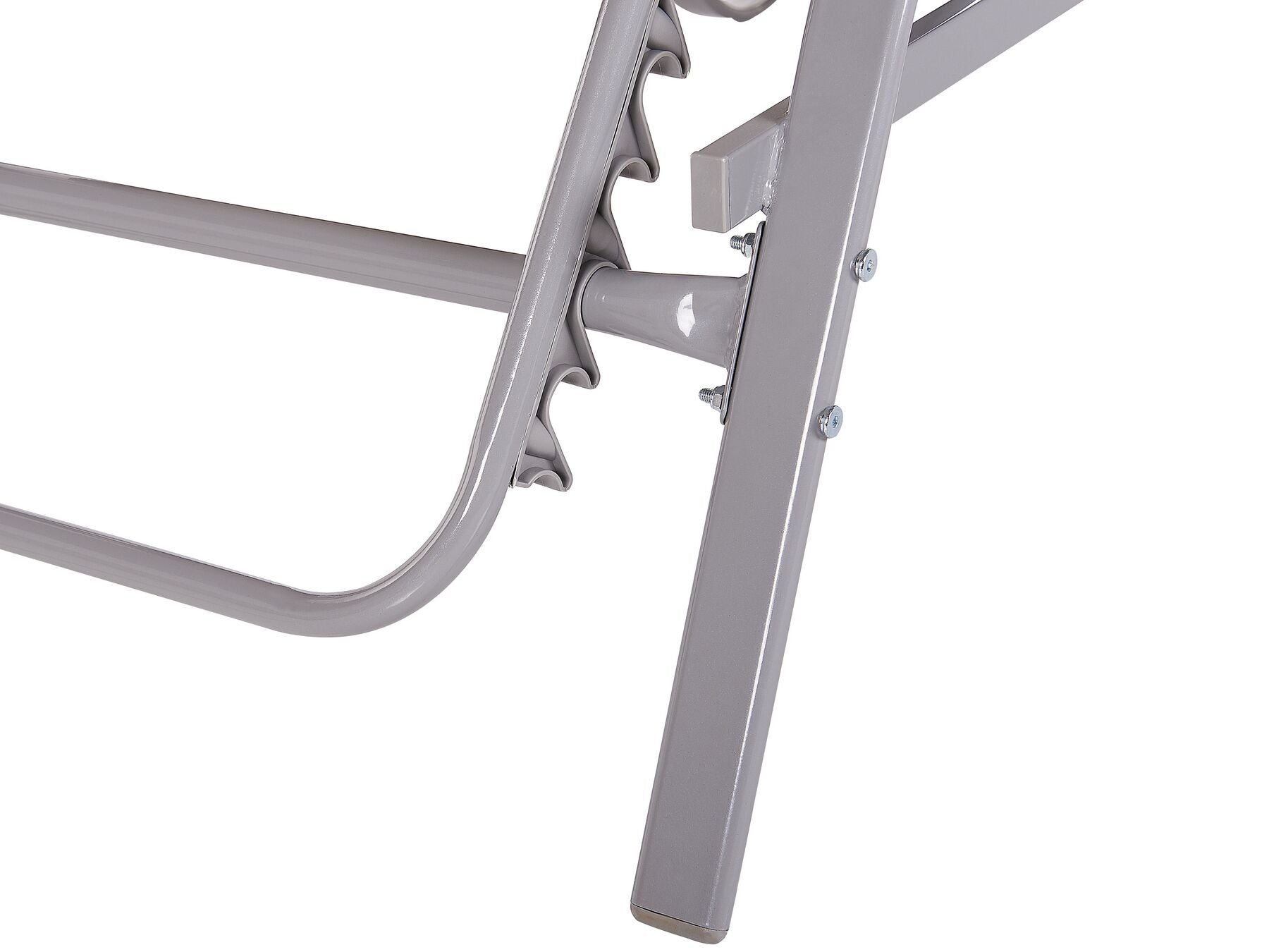 Steel Reclining Sun Lounger Light Brown PROCIDA