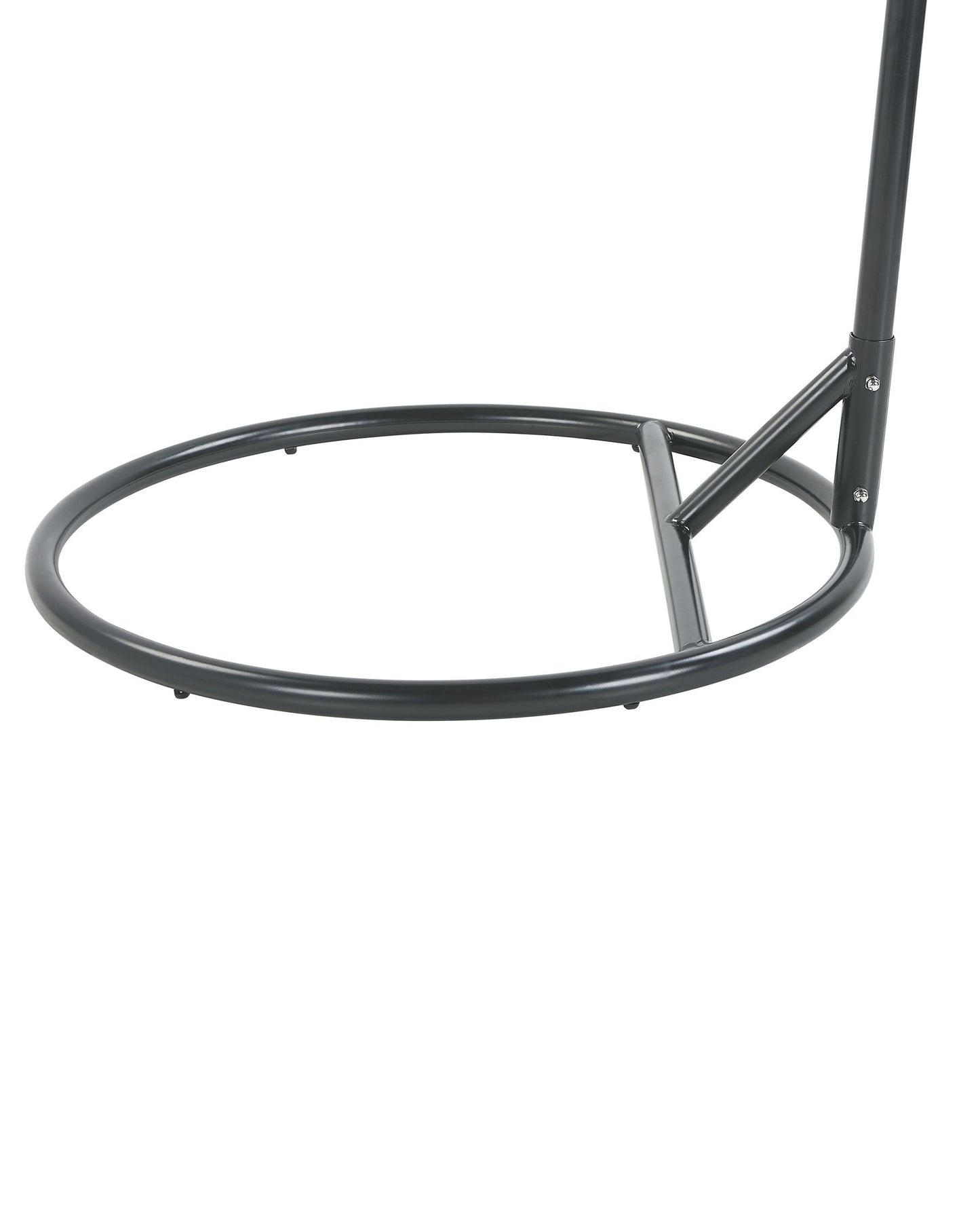 Hanging Chair with Stand ALBA PE Rattan Black