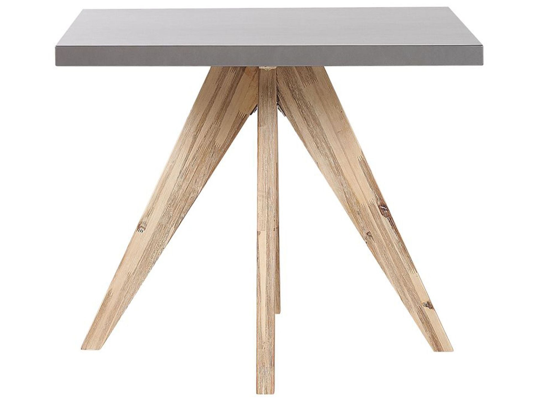 Garden Dining Set 4 Seater OLBIA with Cushions Concrete Beige