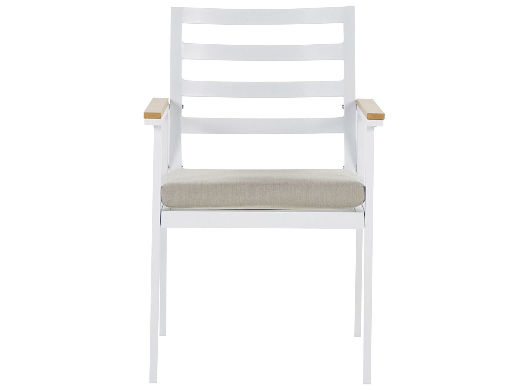 Garden Dining Set 4 Seater CAVOLI with Cushions Metal Beige