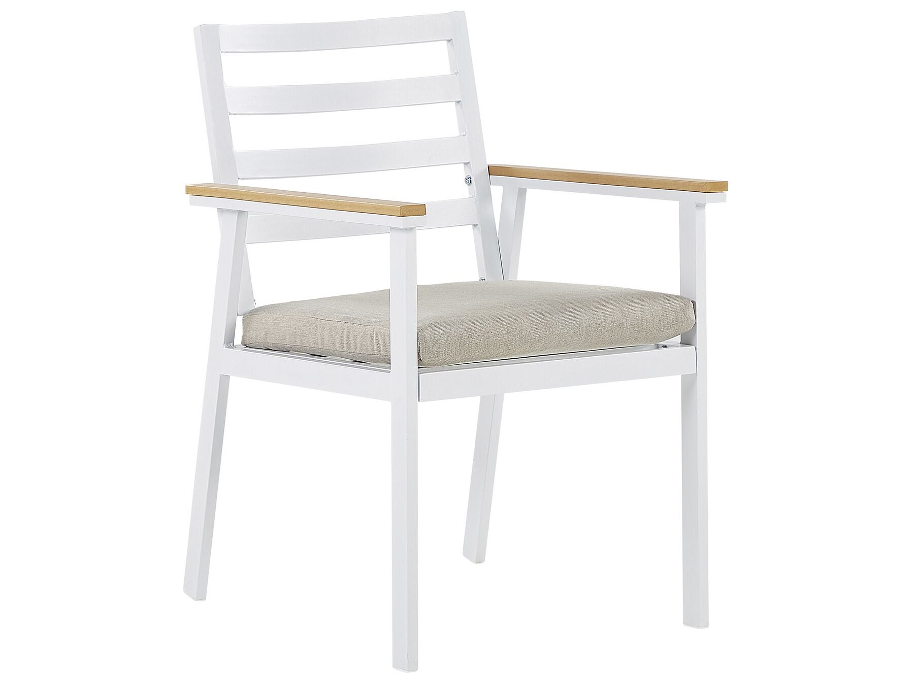 Garden Dining Set 4 Seater CAVOLI with Cushions Metal Beige