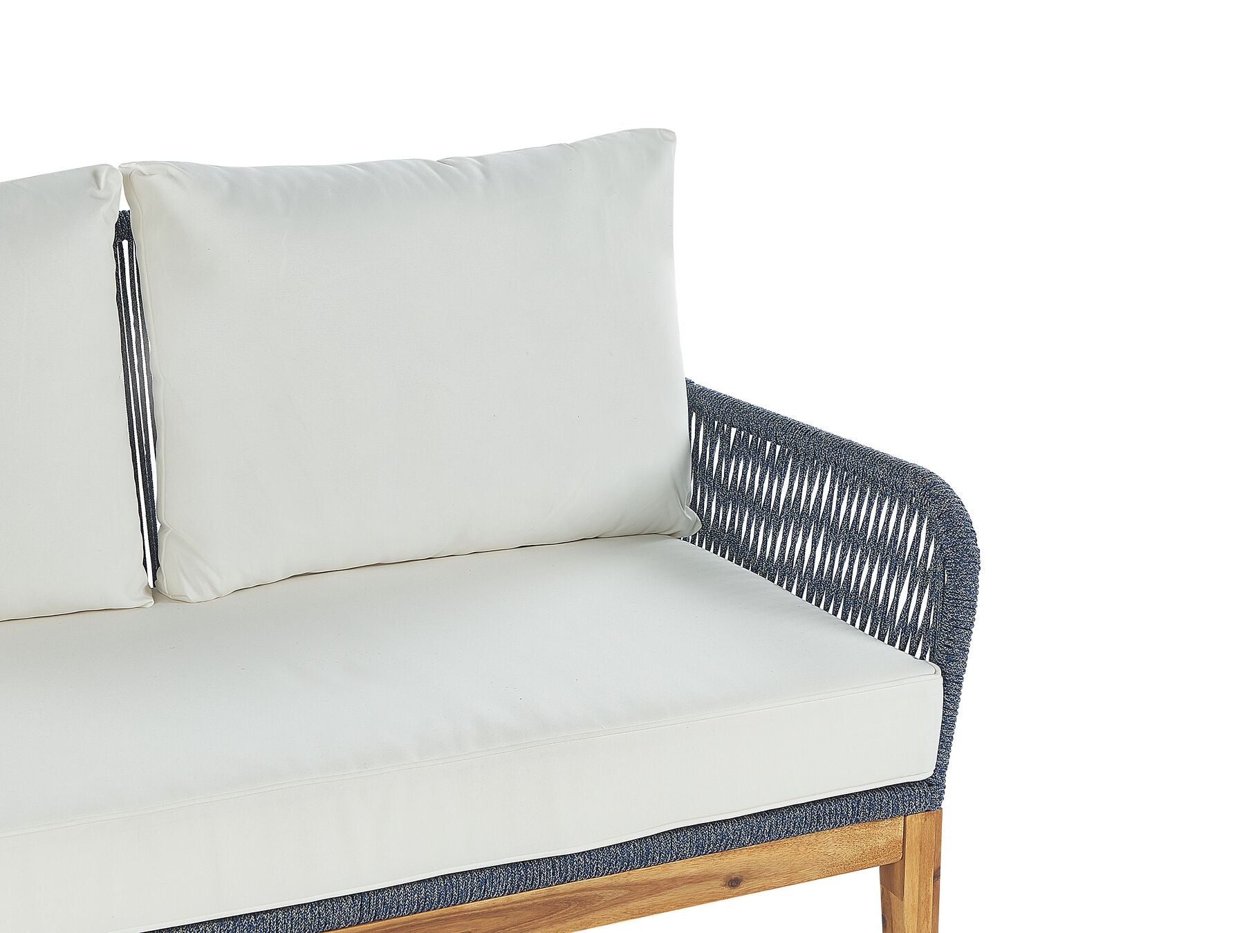 Garden Lounge Set with Table 4 Seater MERANO Acacia Wood Off-White