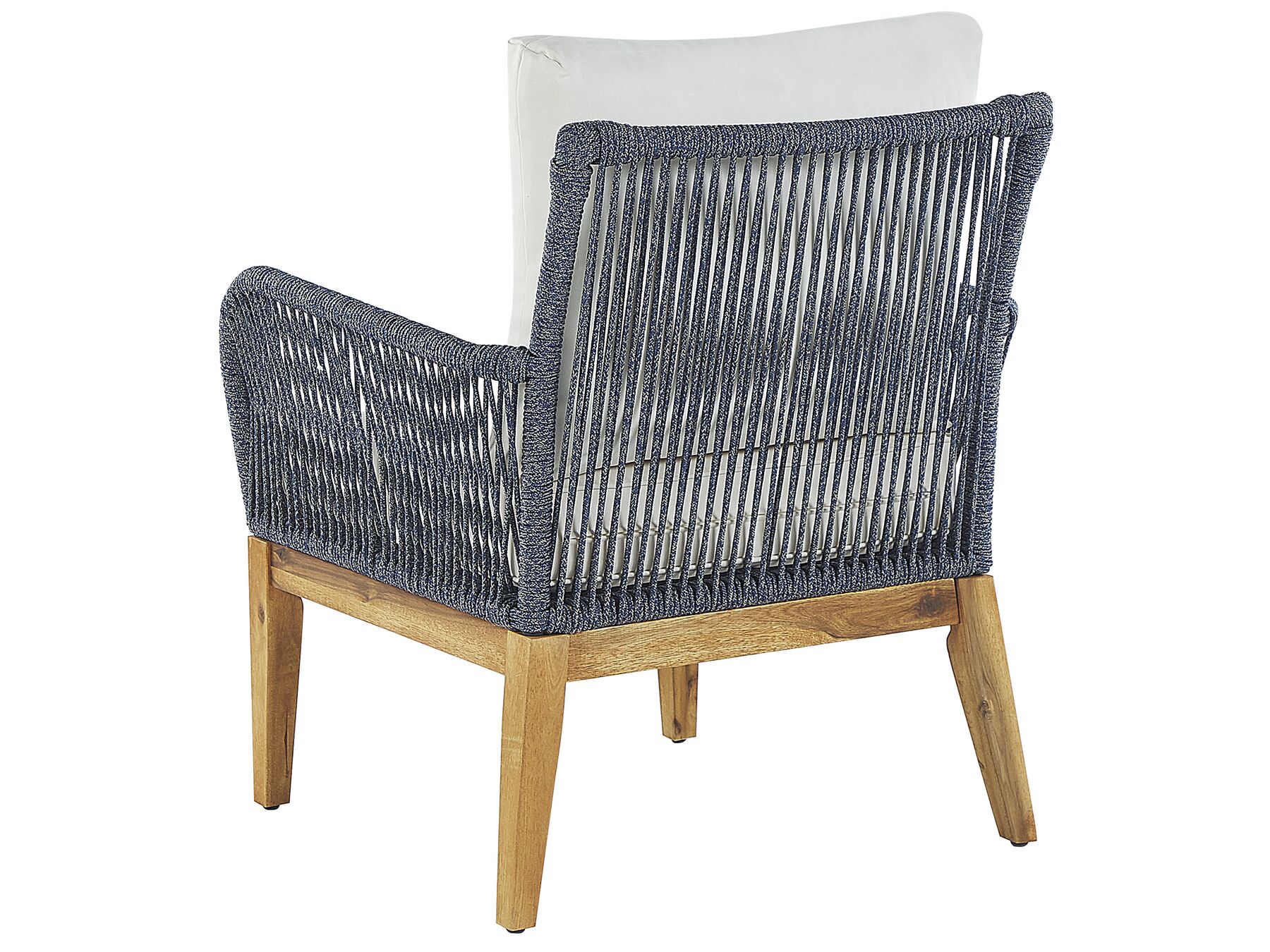 Garden Lounge Set with Table 4 Seater MERANO Acacia Wood Off-White
