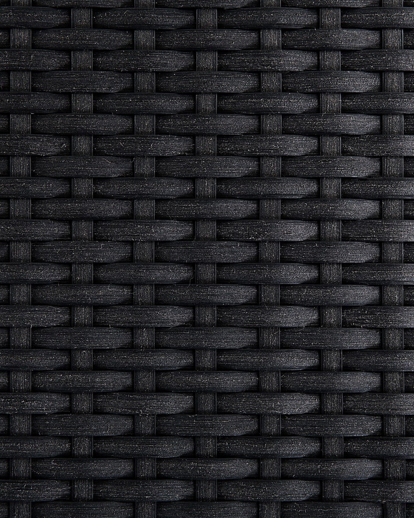Set of 4 Garden Chairs GROSSETO PE Rattan Black